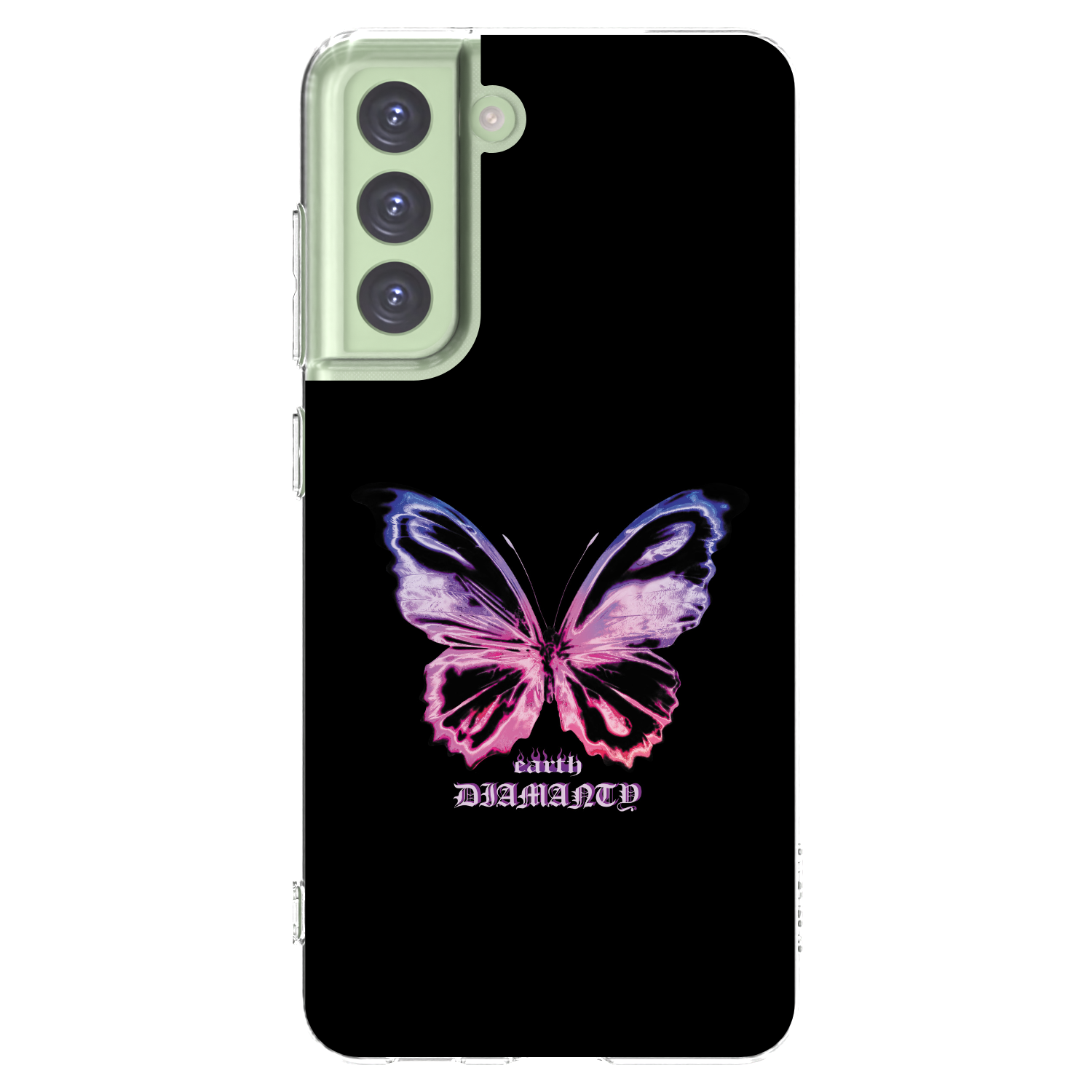 Picasee átlátszó szilikon tok az alábbi mobiltelefonokra Samsung Galaxy S21 FE 5G - Diamanty Purple