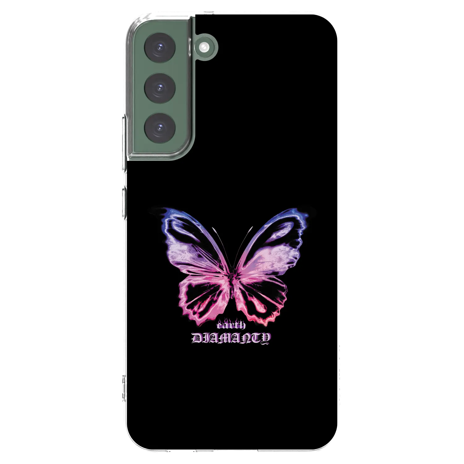 Picasee átlátszó szilikon tok az alábbi mobiltelefonokra Samsung Galaxy S22+ 5G - Diamanty Purple