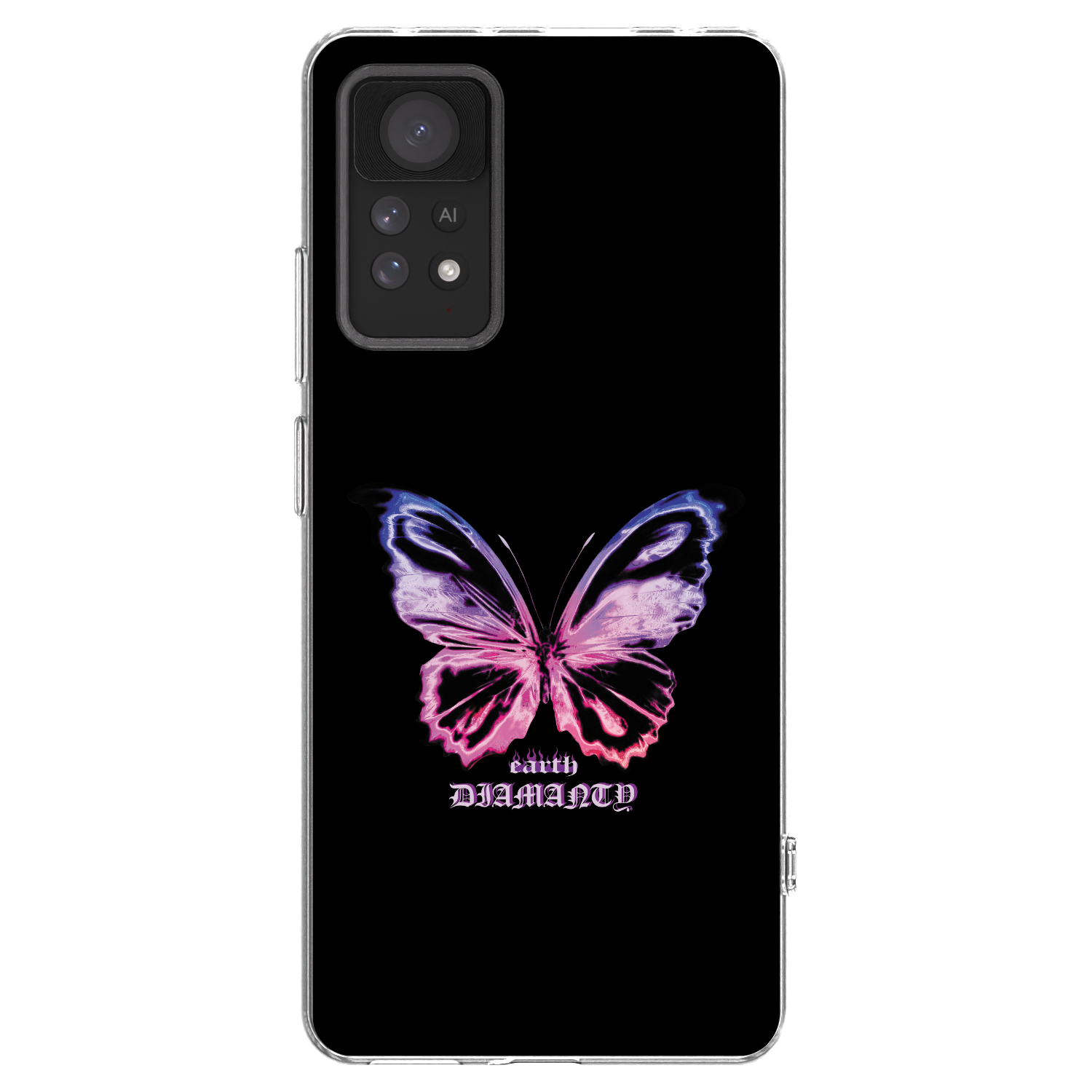 Picasee átlátszó szilikon tok az alábbi mobiltelefonokra Xiaomi Redmi Note 11 Pro - Diamanty Purple