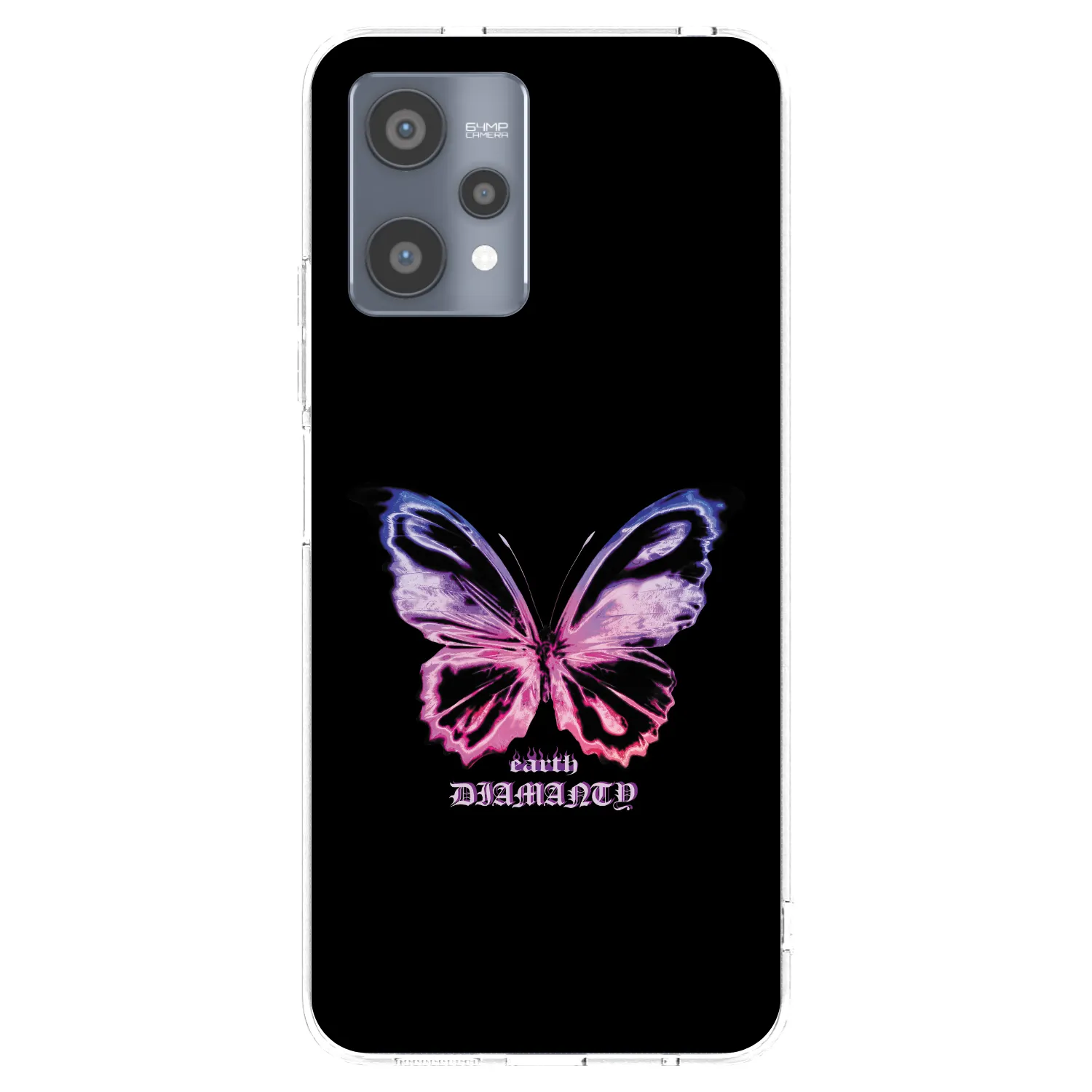 Picasee átlátszó szilikon tok az alábbi mobiltelefonokra Realme 9 Pro 5G - Diamanty Purple