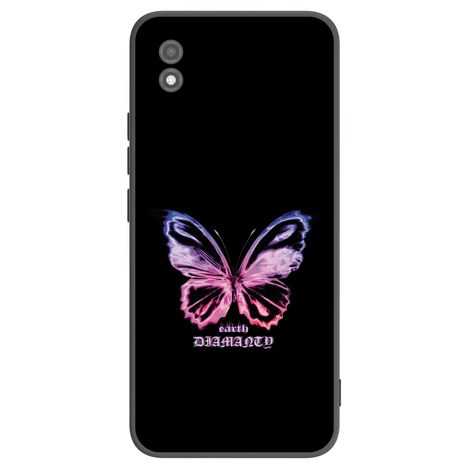 Picasee fekete szilikon tok az alábbi mobiltelefonokra Realme C11 (2021) - Diamanty Purple