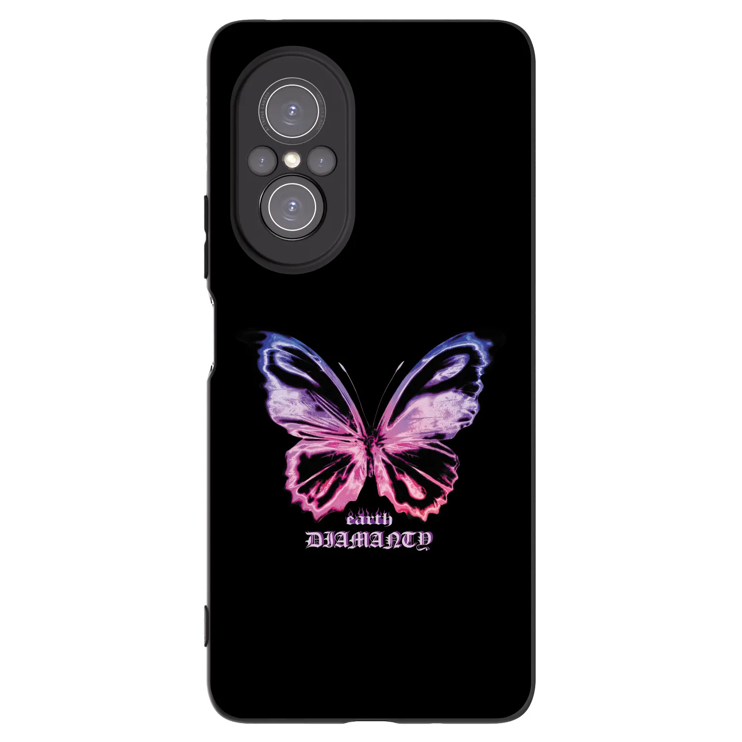 Picasee fekete szilikon tok az alábbi mobiltelefonokra Huawei Nova 9 SE - Diamanty Purple