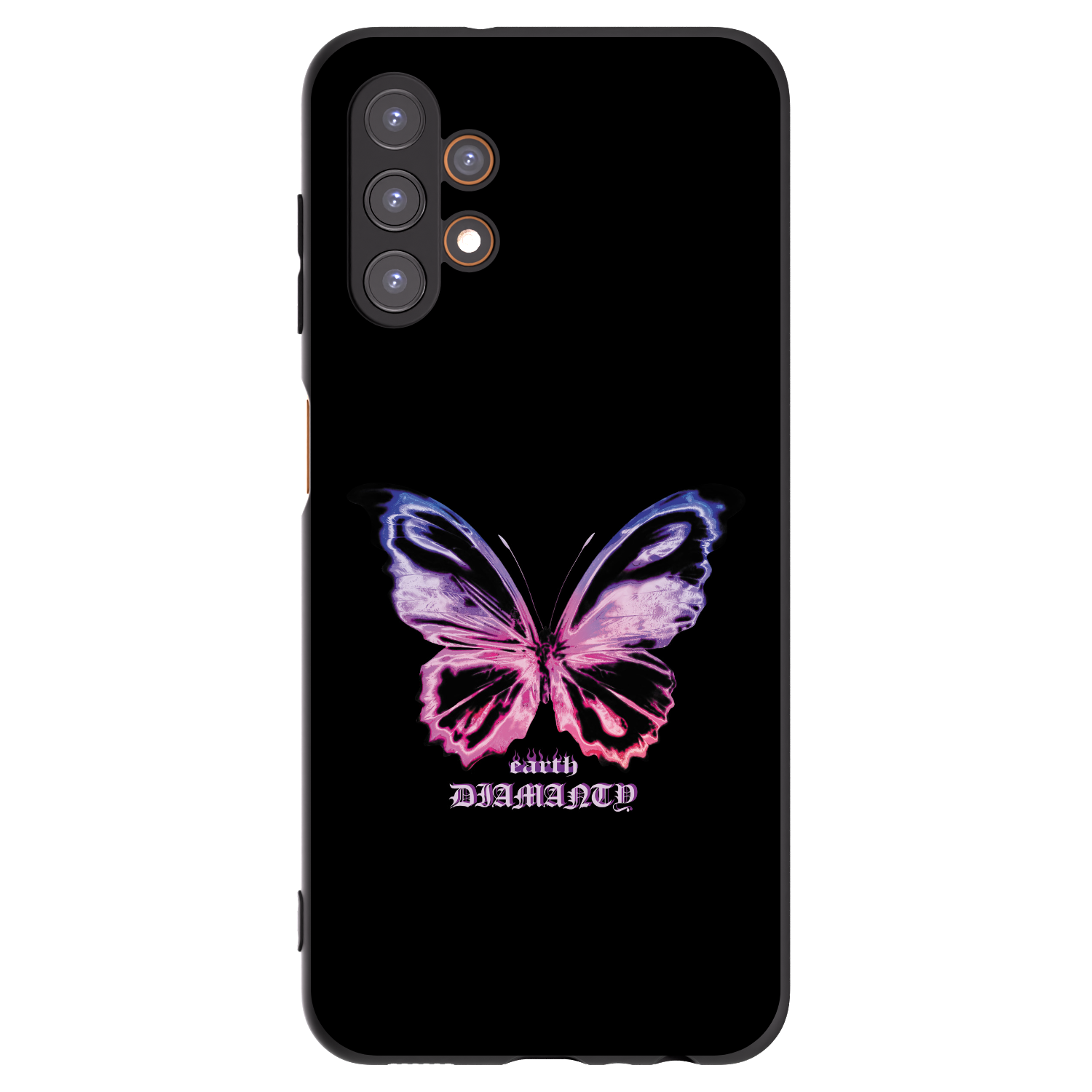 Picasee fekete szilikon tok az alábbi mobiltelefonokra Samsung Galaxy A13 4G A135 - Diamanty Purple