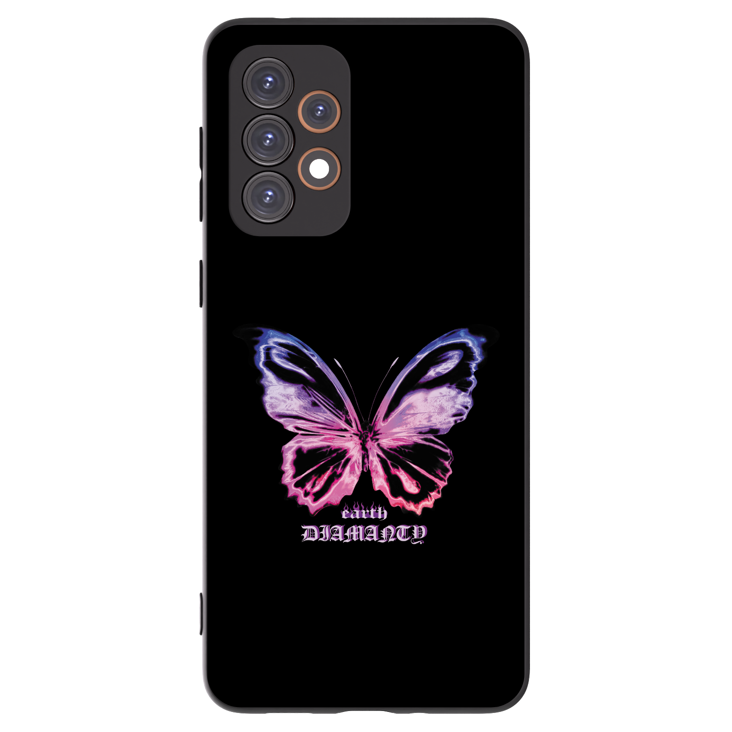 Picasee fekete szilikon tok az alábbi mobiltelefonokra Samsung Galaxy A33 5G A336 - Diamanty Purple