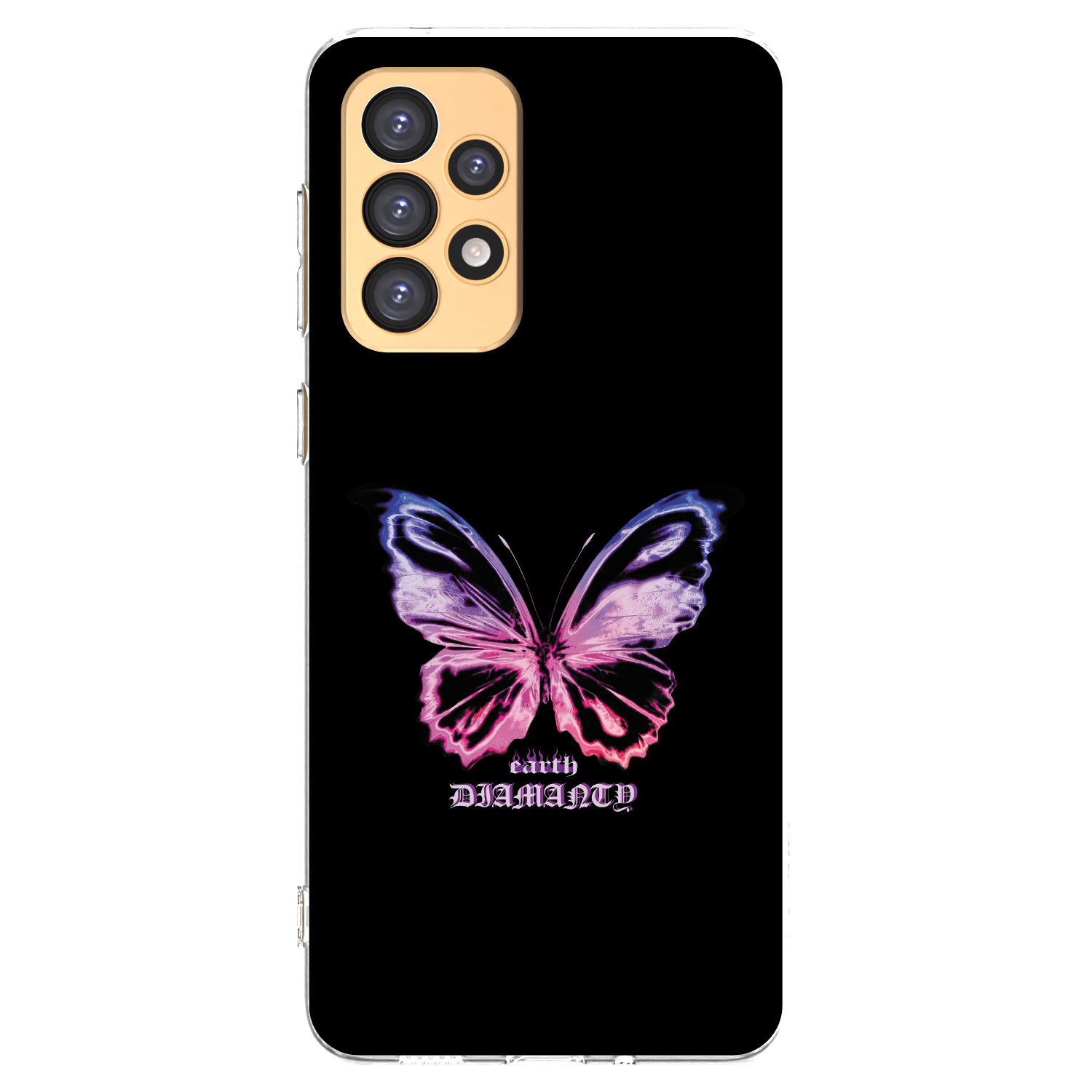 Picasee átlátszó szilikon tok az alábbi mobiltelefonokra Samsung Galaxy A33 5G A336 - Diamanty Purple