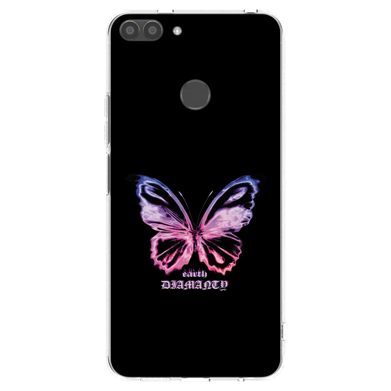 Picasee átlátszó szilikon tok az alábbi mobiltelefonokra Huawei P Smart - Diamanty Purple
