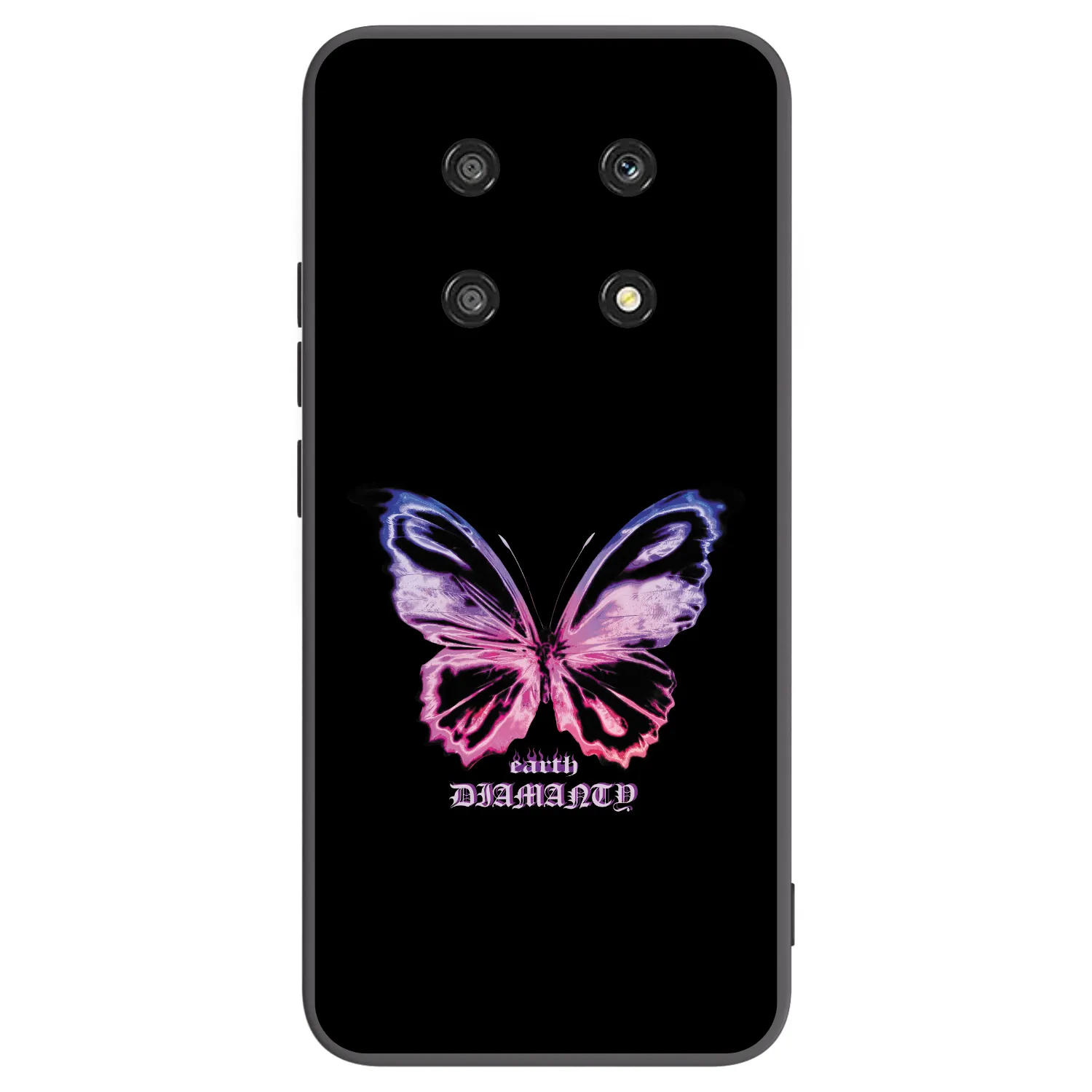 Picasee fekete szilikon tok az alábbi mobiltelefonokra Honor Magic4 Lite 5G - Diamanty Purple