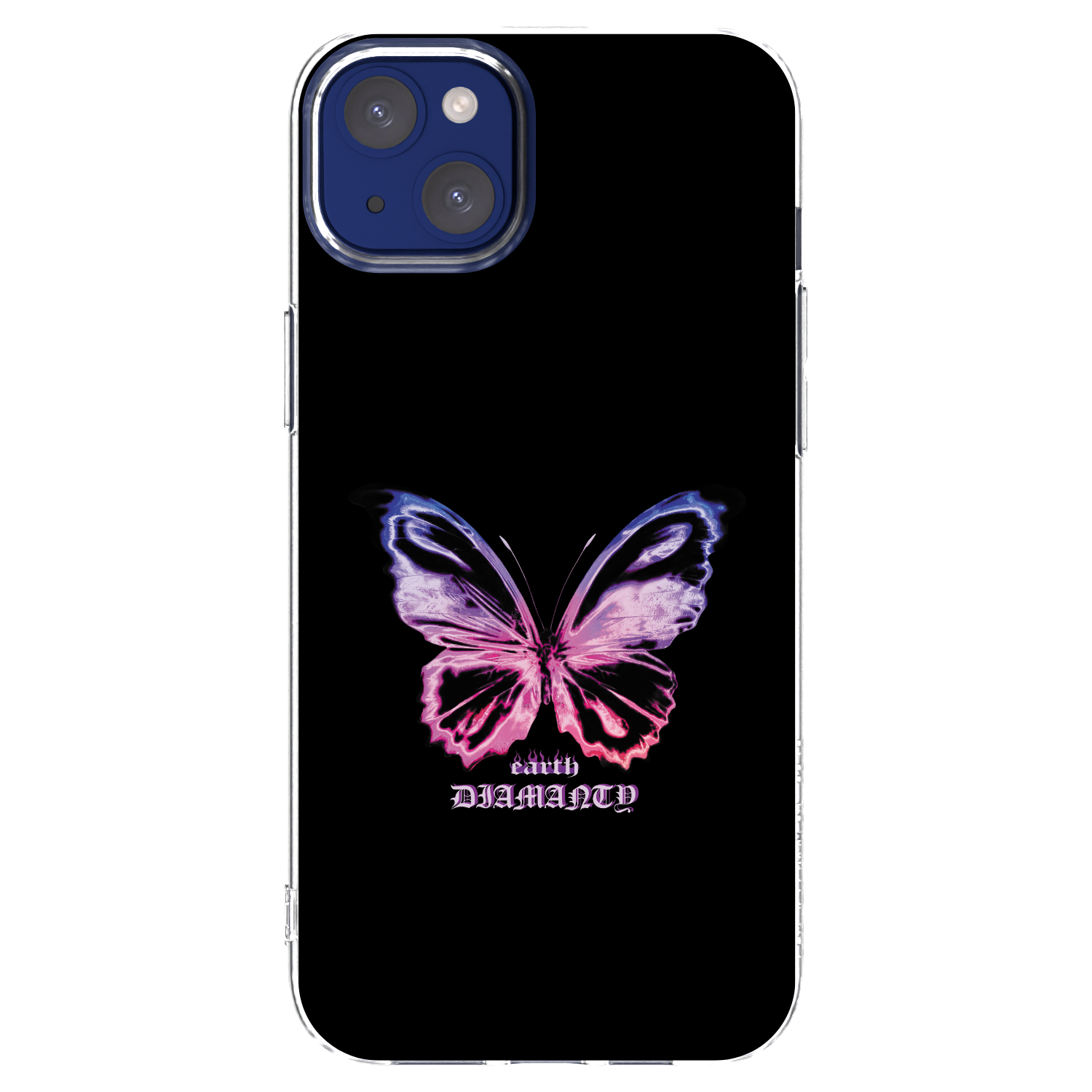 Picasee átlátszó szilikon tok az alábbi mobiltelefonokra Apple iPhone 14 Plus - Diamanty Purple