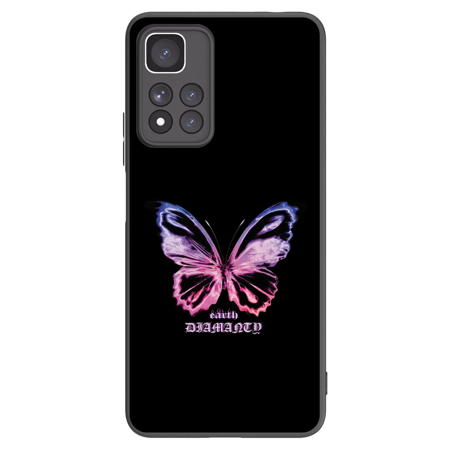 Picasee fekete szilikon tok az alábbi mobiltelefonokra Xiaomi Redmi Note 11 Pro+ 5G - Diamanty Purple