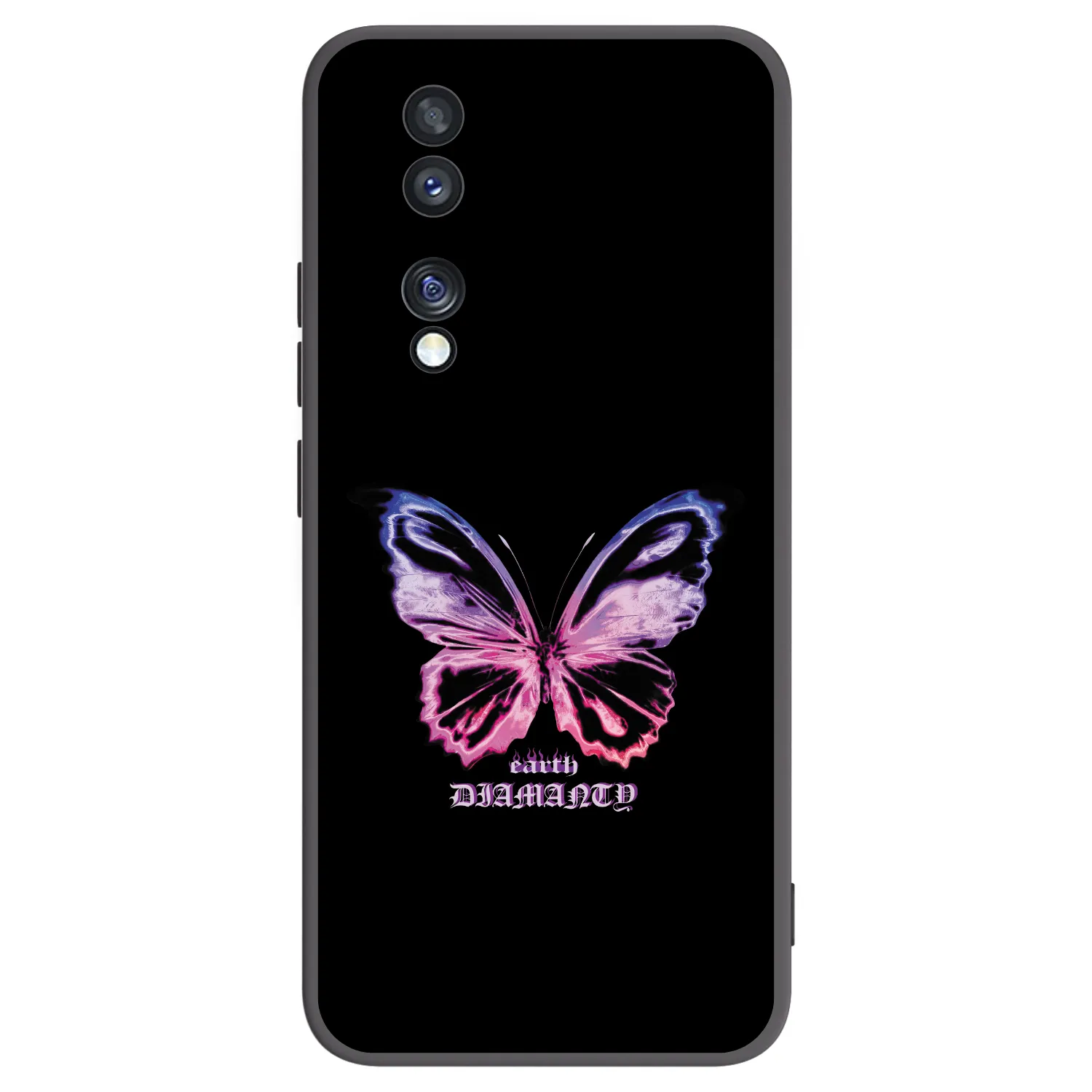 Picasee fekete szilikon tok az alábbi mobiltelefonokra Honor 70 - Diamanty Purple