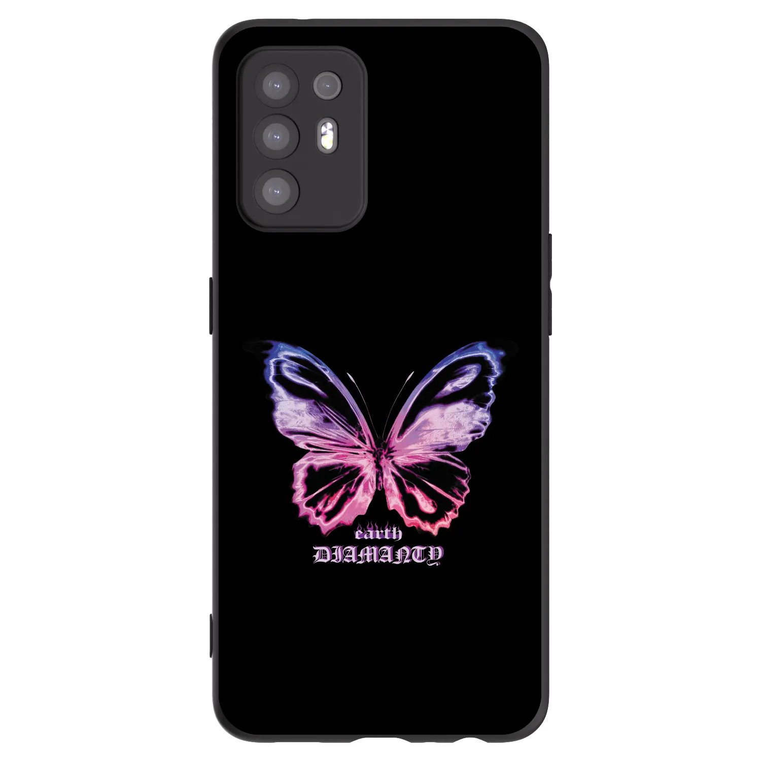 Picasee fekete szilikon tok az alábbi mobiltelefonokra OPPO A94 5G - Diamanty Purple