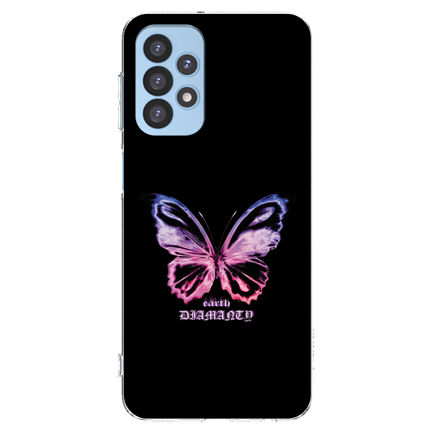 Picasee átlátszó szilikon tok az alábbi mobiltelefonokra Samsung Galaxy A23 A235F 4G - Diamanty Purple