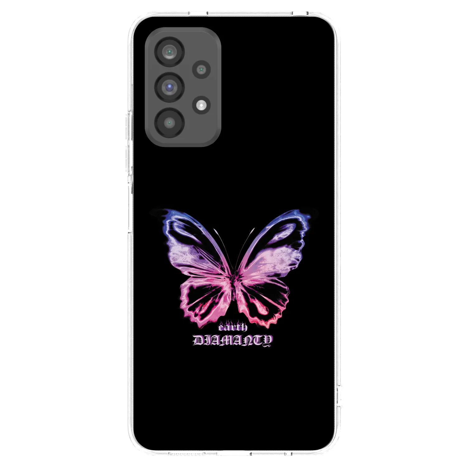 Picasee átlátszó szilikon tok az alábbi mobiltelefonokra Samsung Galaxy A73 5G - Diamanty Purple