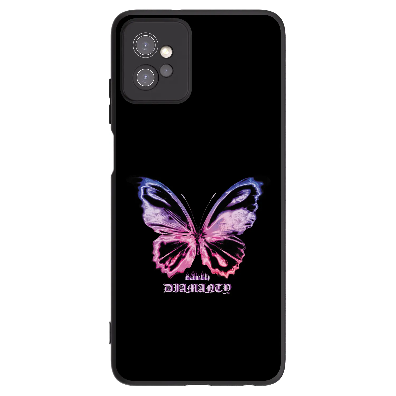 Picasee fekete szilikon tok az alábbi mobiltelefonokra Motorola Moto G32 - Diamanty Purple