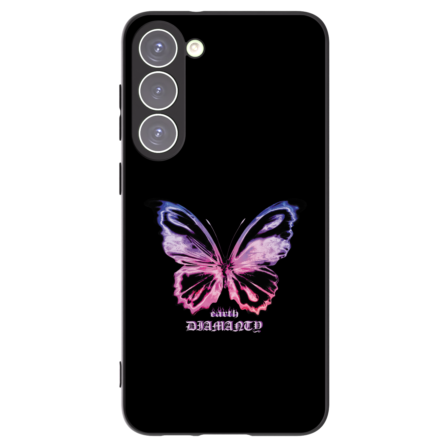 Picasee fekete szilikon tok az alábbi mobiltelefonokra Samsung Galaxy S23+ 5G - Diamanty Purple