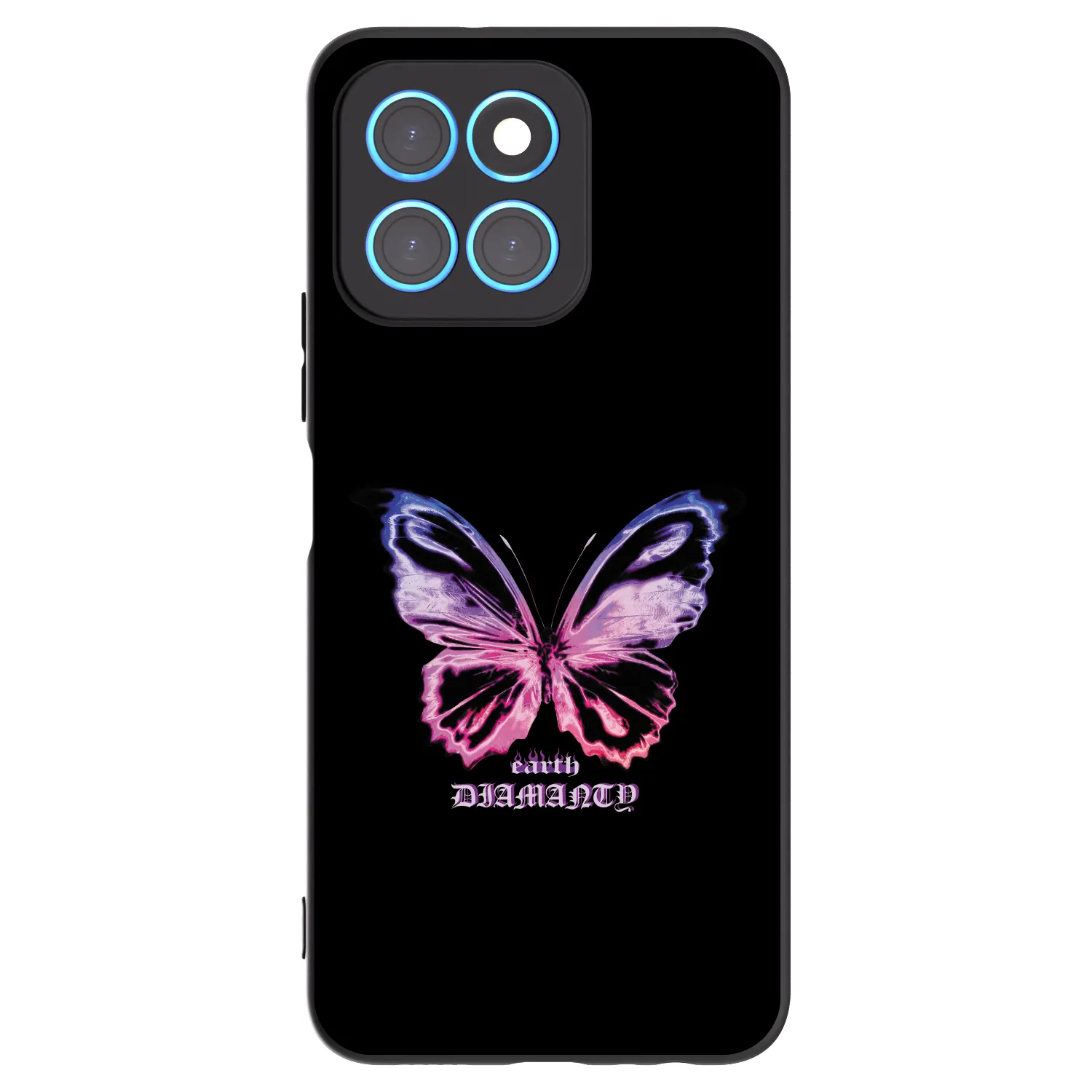 Picasee fekete szilikon tok az alábbi mobiltelefonokra Honor X6 - Diamanty Purple