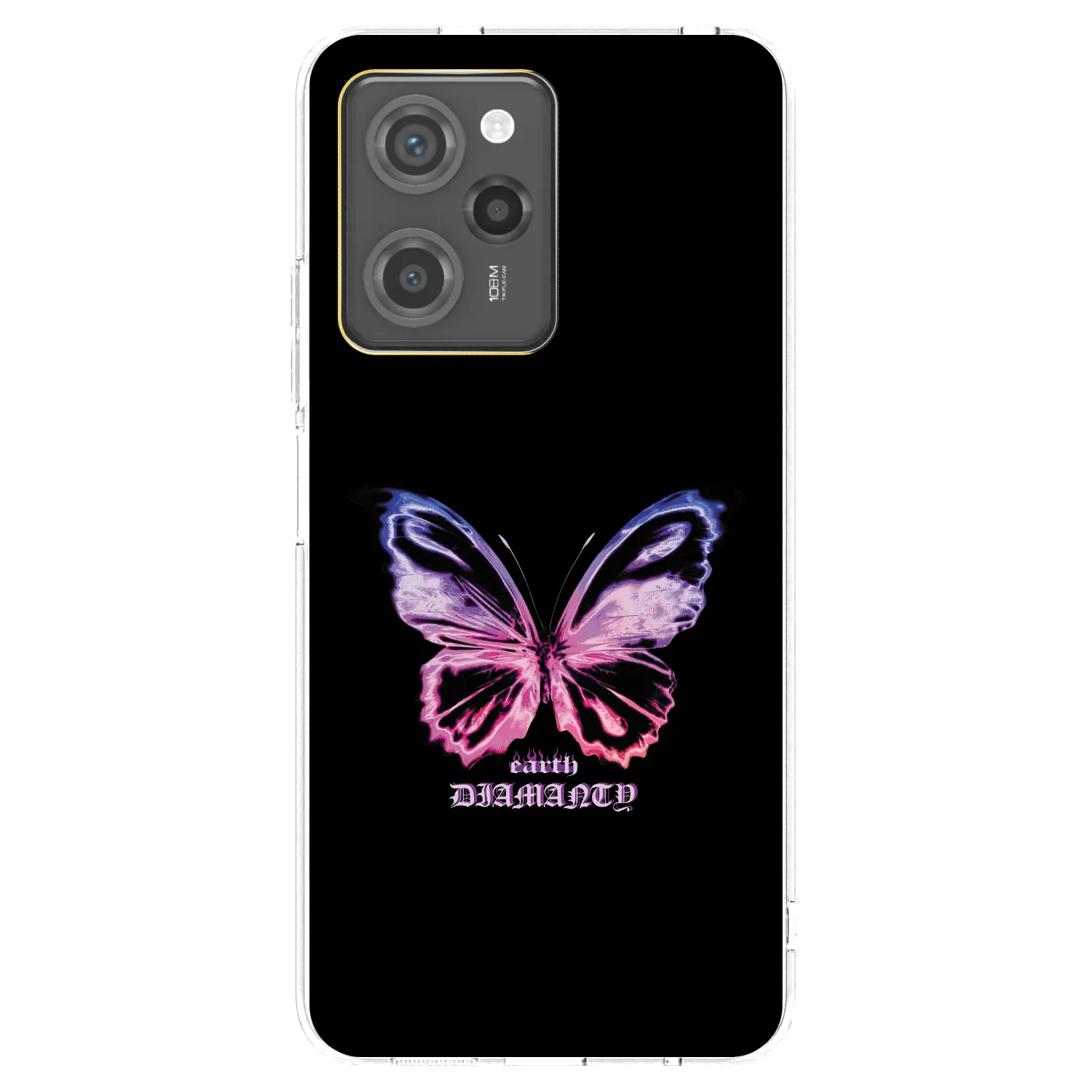 Picasee átlátszó szilikon tok az alábbi mobiltelefonokra Xiaomi Poco X5 Pro - Diamanty Purple