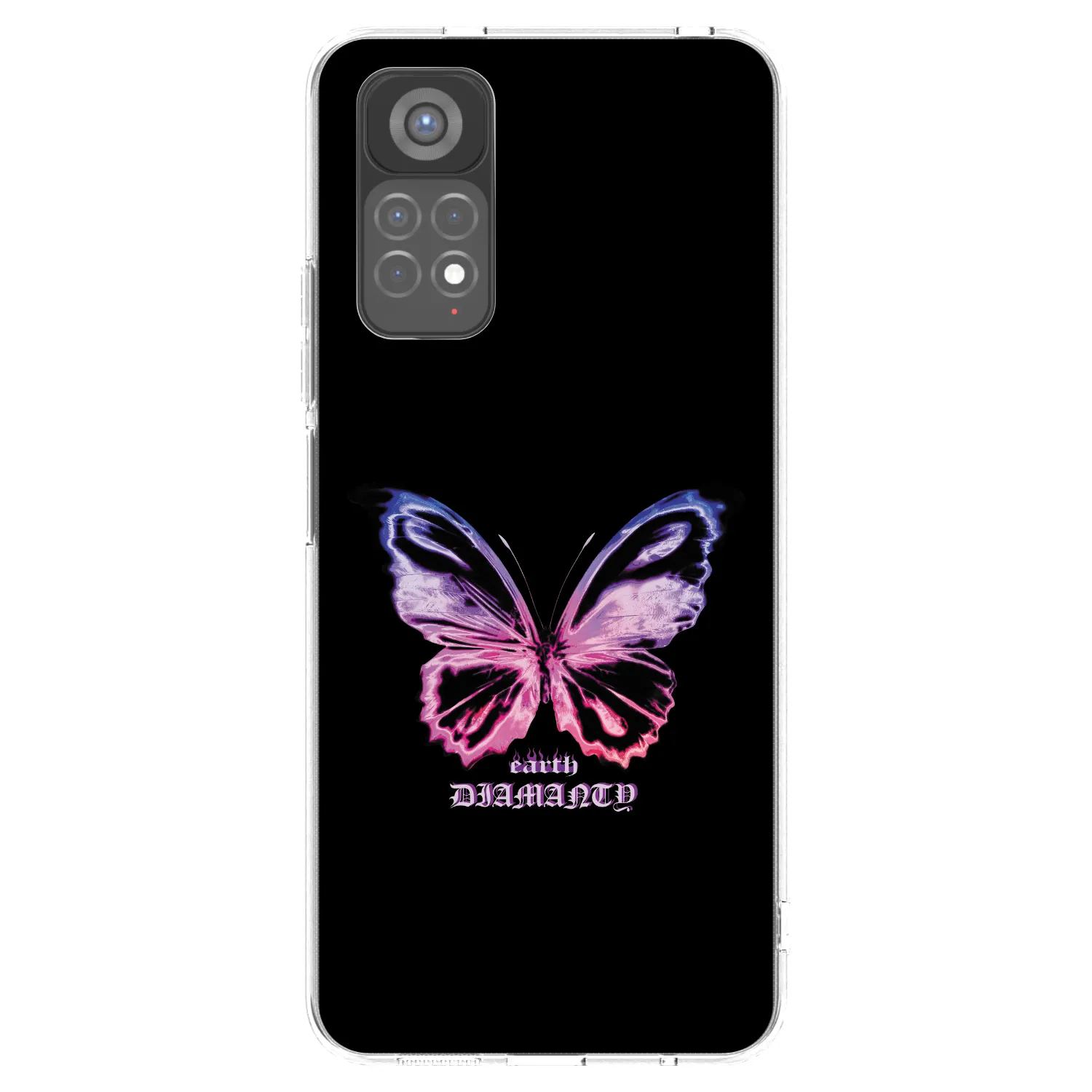 Picasee átlátszó szilikon tok az alábbi mobiltelefonokra Xiaomi Redmi Note 11S 5G - Diamanty Purple