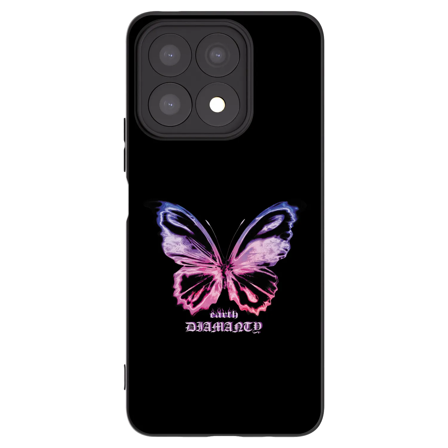 Picasee fekete szilikon tok az alábbi mobiltelefonokra Honor X8a - Diamanty Purple
