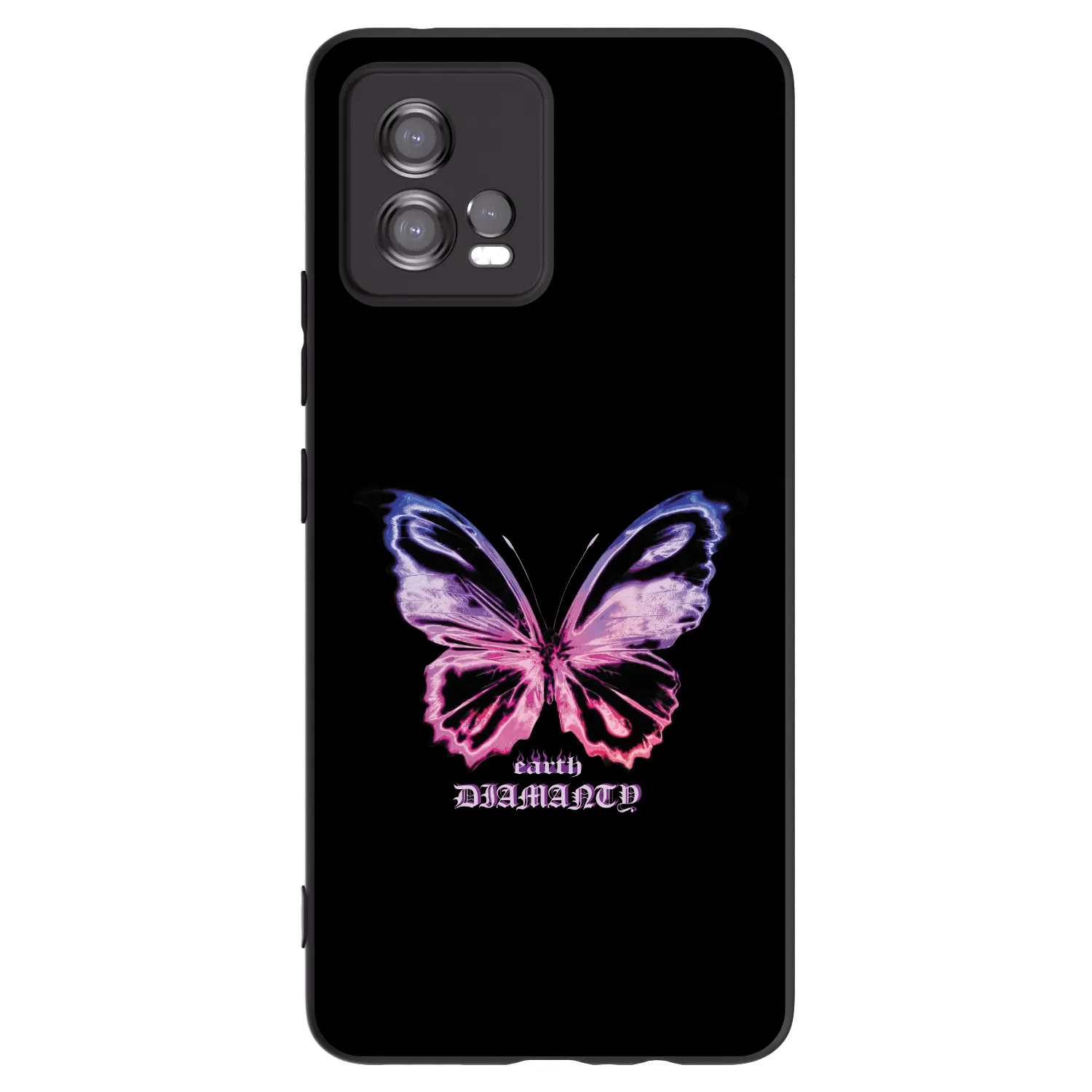 Picasee fekete szilikon tok az alábbi mobiltelefonokra Motorola Moto G72 - Diamanty Purple