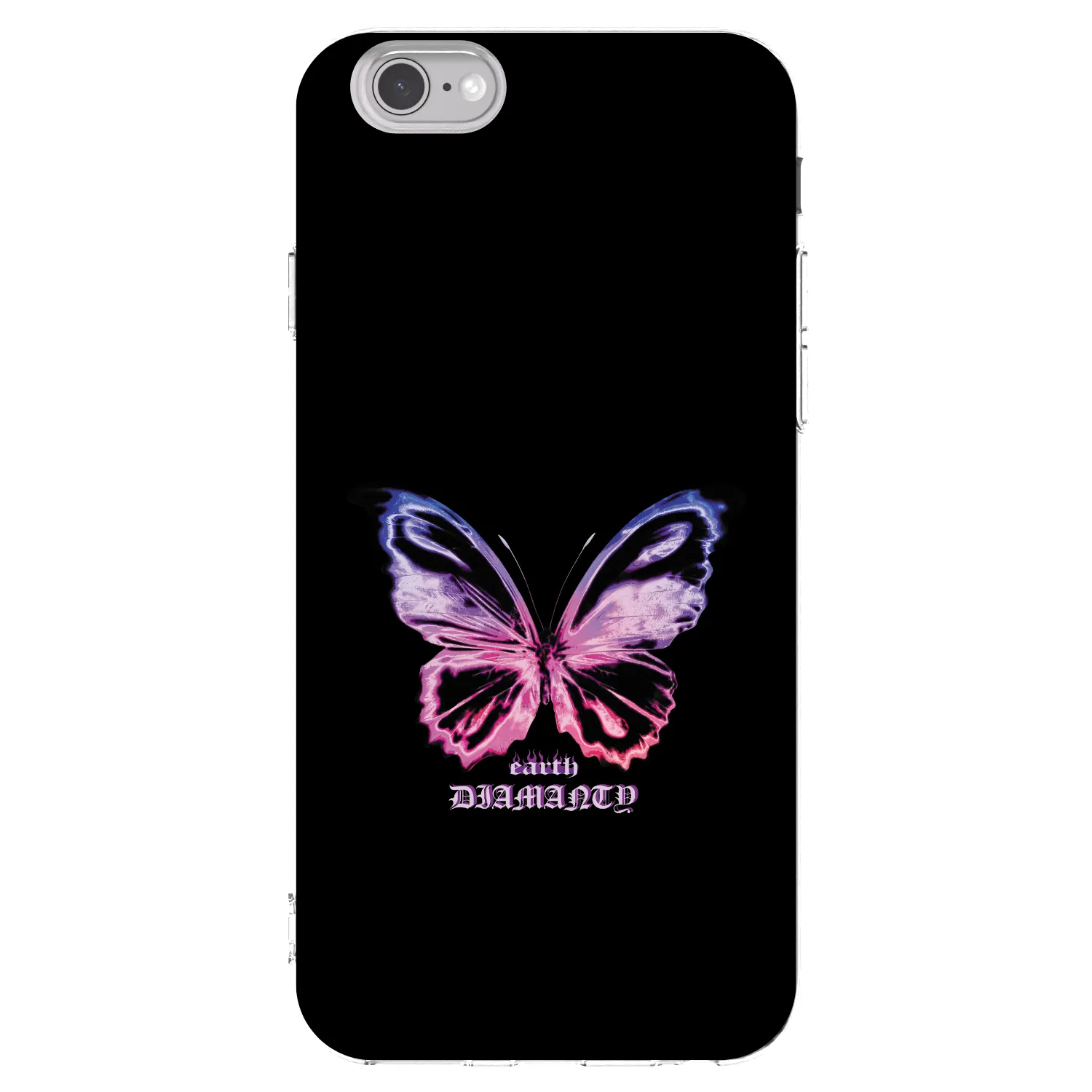 Picasee átlátszó szilikon tok az alábbi mobiltelefonokra Apple iPhone 6/6S - Diamanty Purple