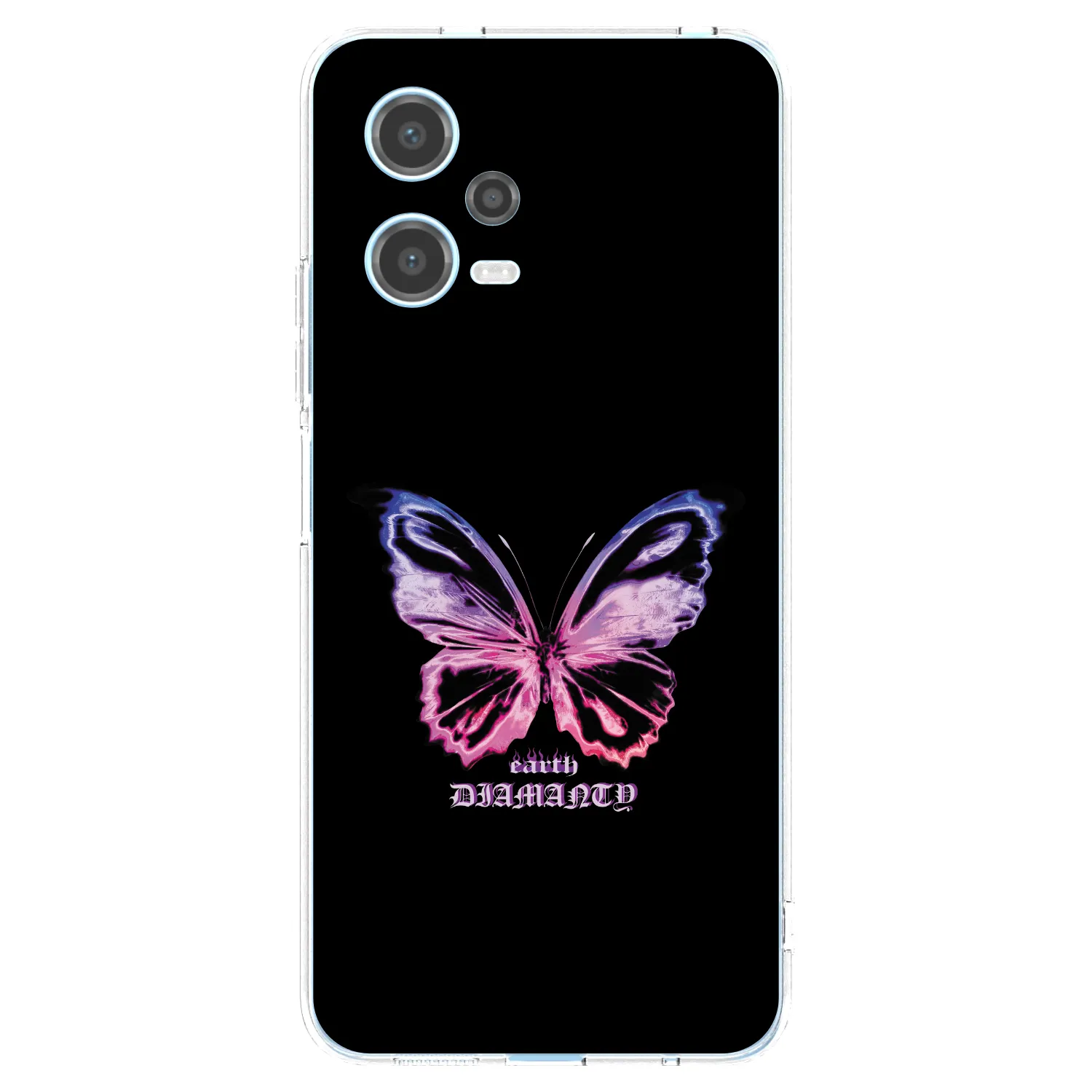 Picasee átlátszó szilikon tok az alábbi mobiltelefonokra Xiaomi Redmi Note 12 5G - Diamanty Purple