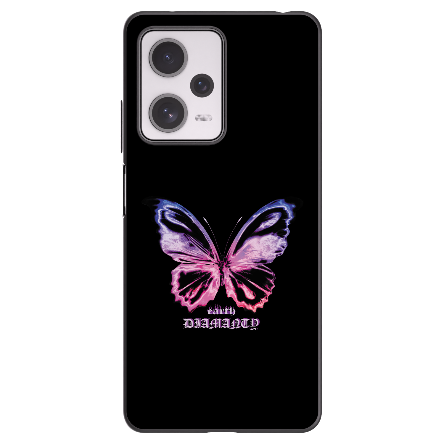 Picasee fekete szilikon tok az alábbi mobiltelefonokra Xiaomi Redmi Note 12 Pro+ 5G - Diamanty Purple