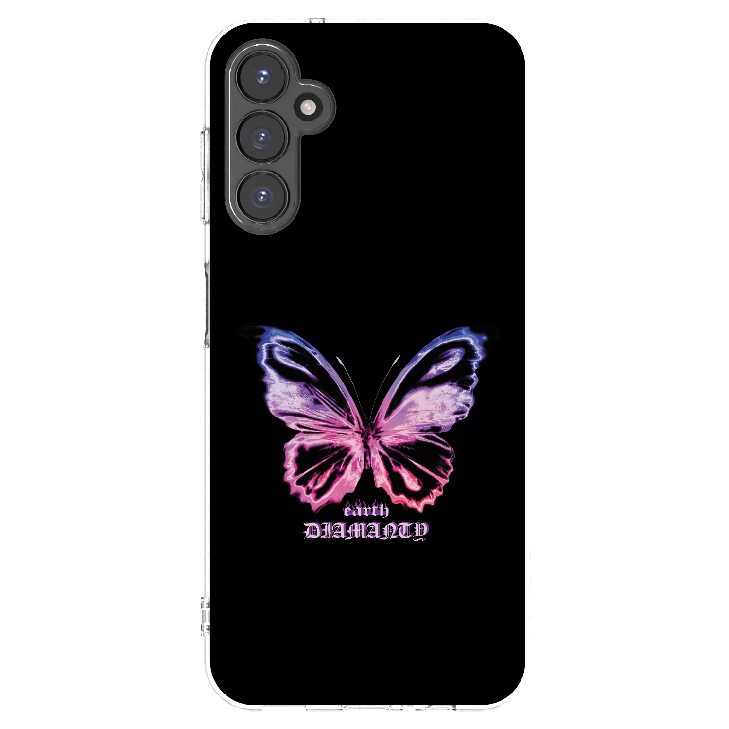 Picasee átlátszó szilikon tok az alábbi mobiltelefonokra Samsung Galaxy A14 5G A146P - Diamanty Purple