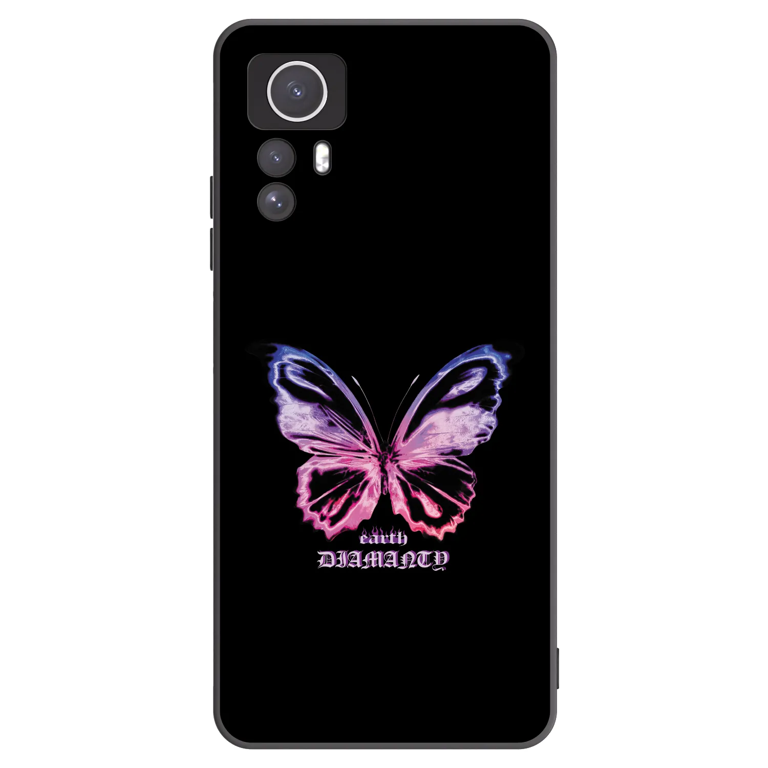 Picasee fekete szilikon tok az alábbi mobiltelefonokra Xiaomi Redmi Note 12S - Diamanty Purple