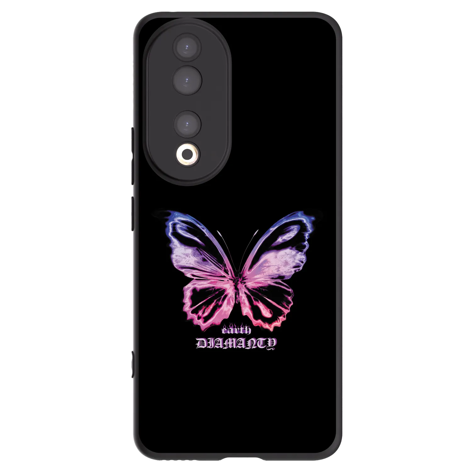 Picasee fekete szilikon tok az alábbi mobiltelefonokra Honor 90 5G - Diamanty Purple