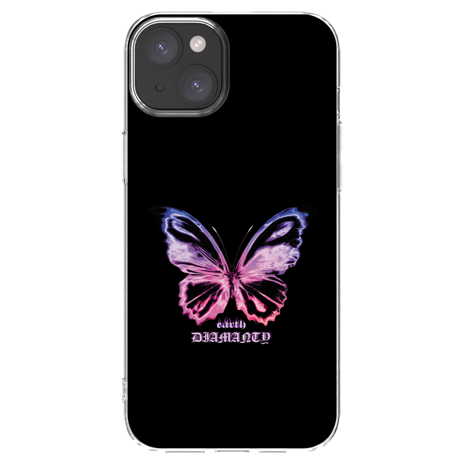 Picasee átlátszó szilikon tok az alábbi mobiltelefonokra Apple iPhone 15 Plus - Diamanty Purple