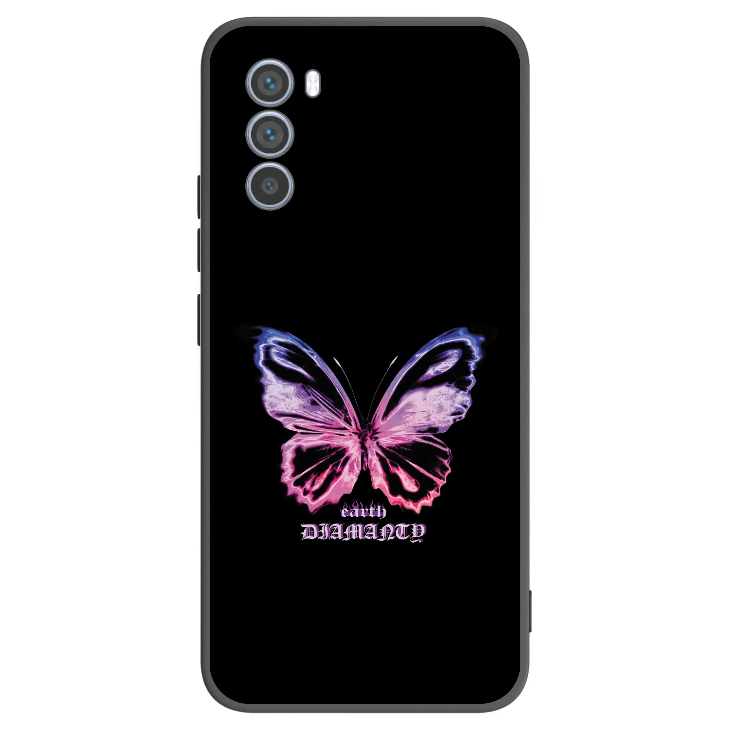 Picasee fekete szilikon tok az alábbi mobiltelefonokra Motorola Moto G62 - Diamanty Purple