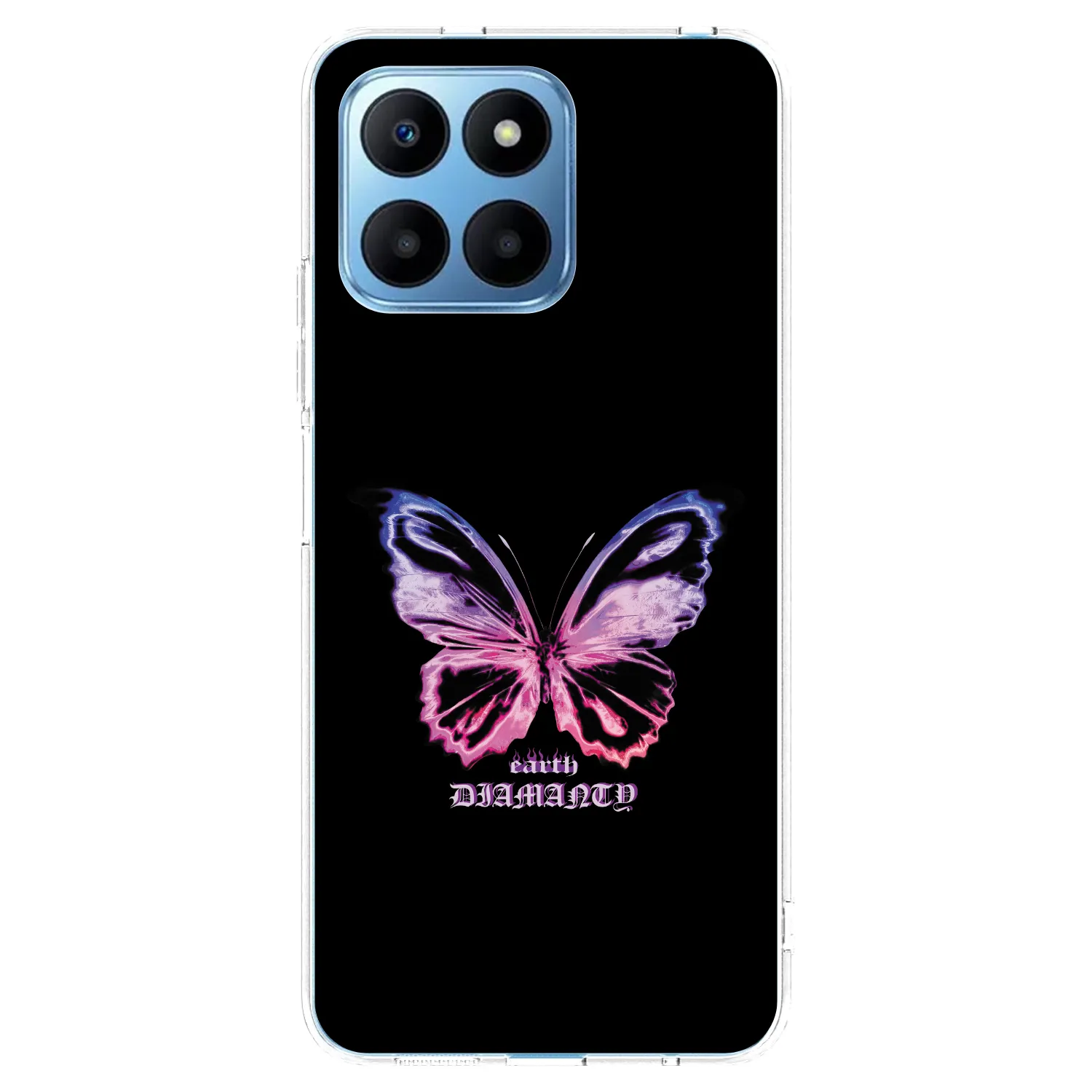 Picasee átlátszó szilikon tok az alábbi mobiltelefonokra Honor 70 Lite - Diamanty Purple
