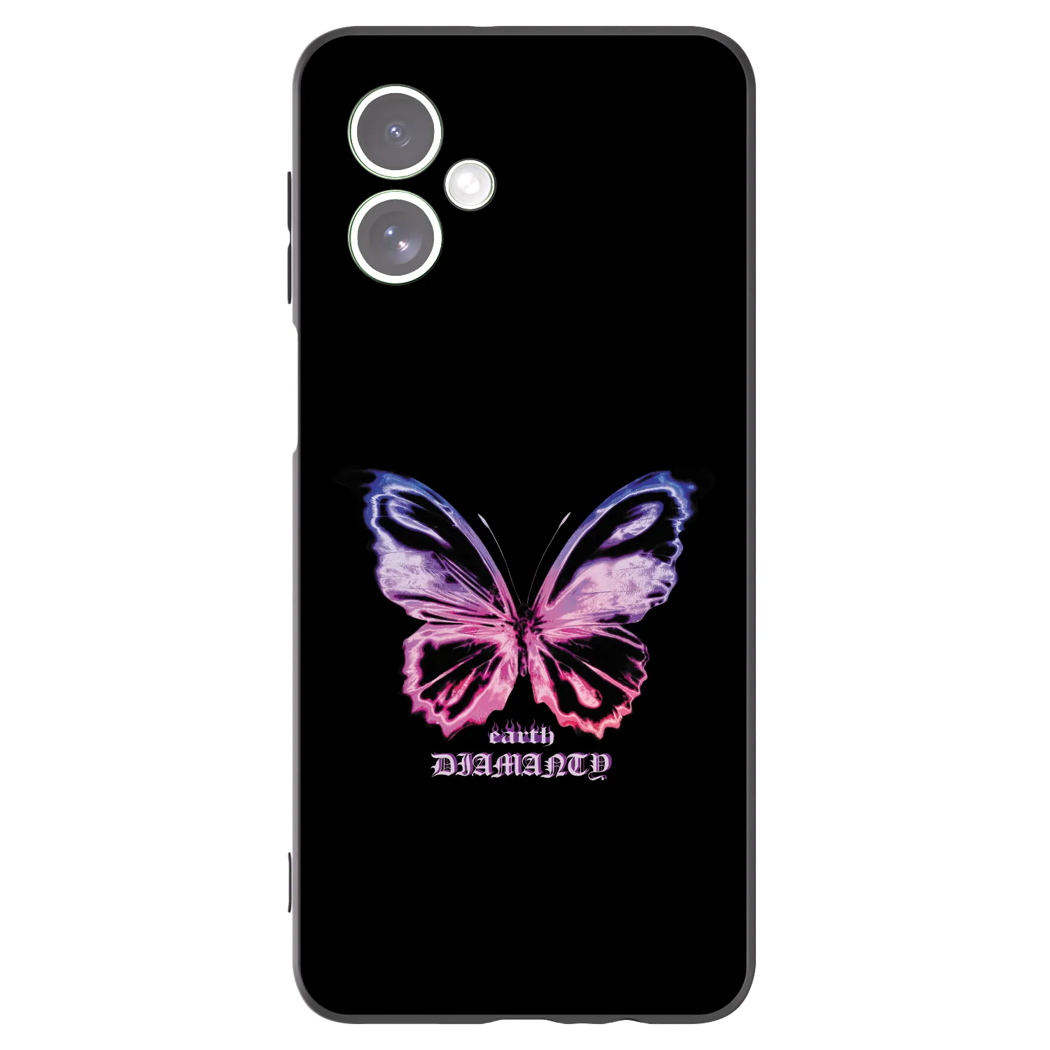 Picasee fekete szilikon tok az alábbi mobiltelefonokra Motorola Moto G54 5G - Diamanty Purple