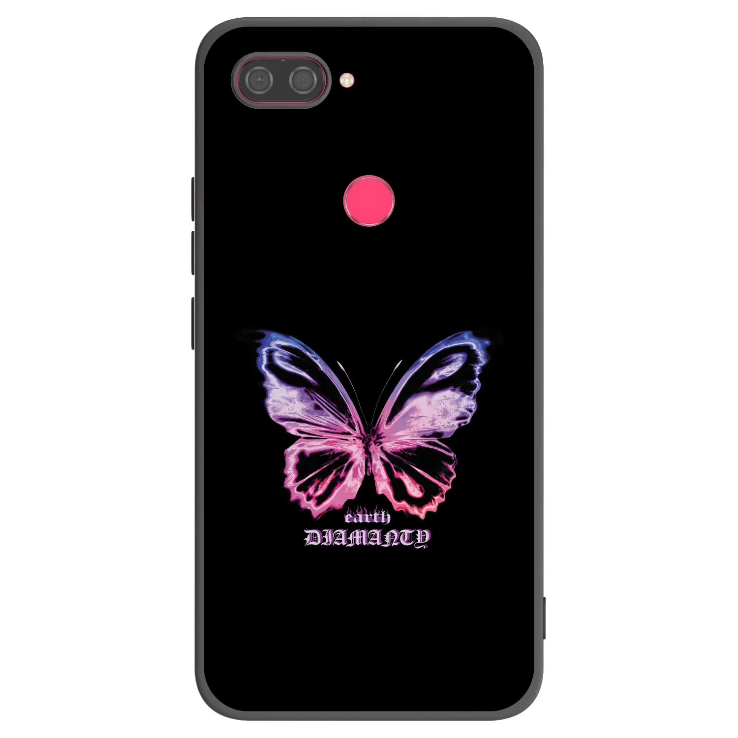 Picasee fekete szilikon tok az alábbi mobiltelefonokra Xiaomi Mi 8 Lite - Diamanty Purple