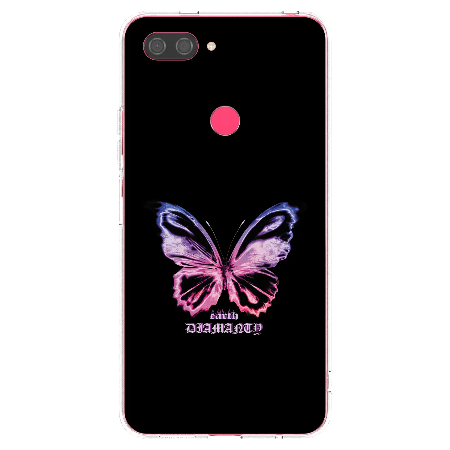 Picasee átlátszó szilikon tok az alábbi mobiltelefonokra Xiaomi Mi 8 Lite - Diamanty Purple