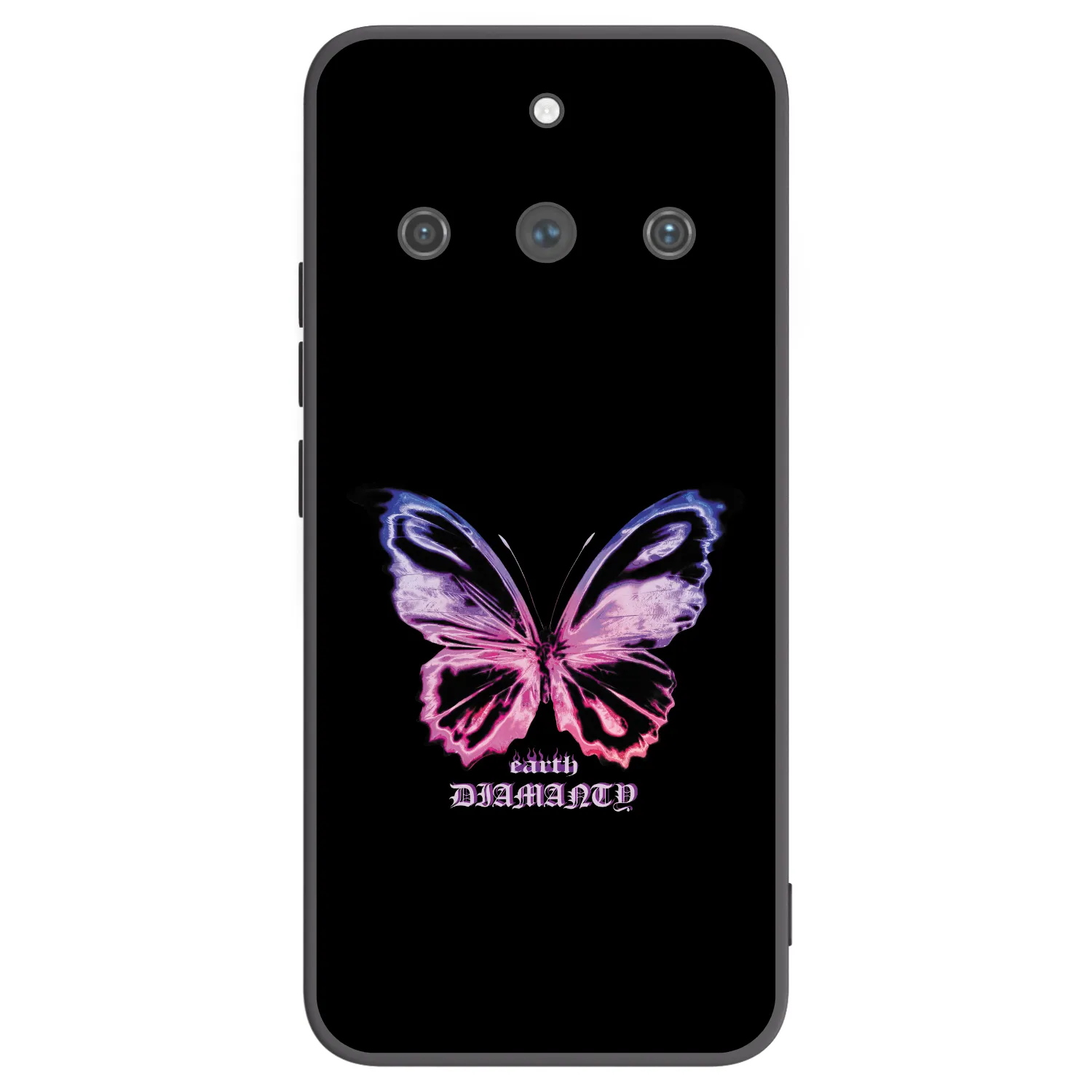 Picasee fekete szilikon tok az alábbi mobiltelefonokra Realme 11 Pro+ - Diamanty Purple