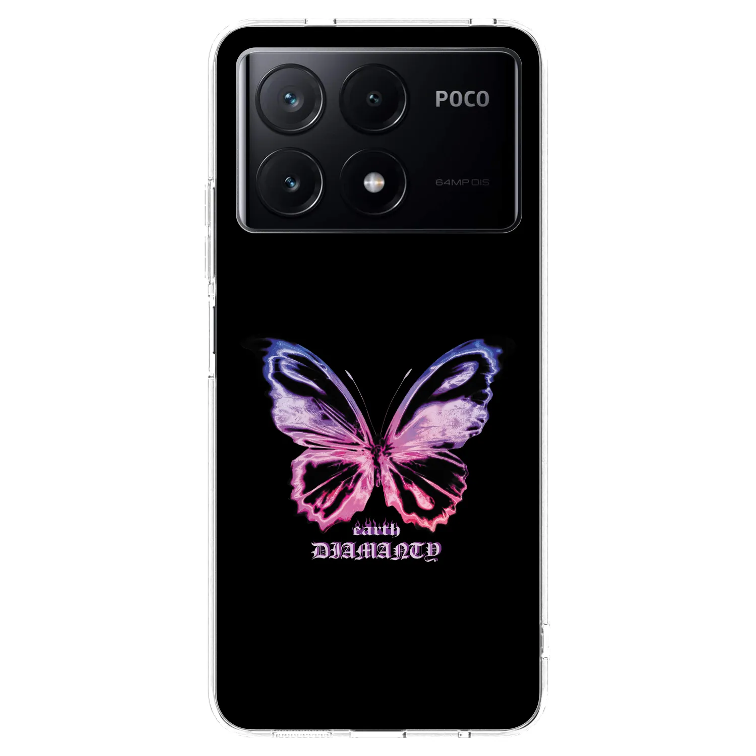 Picasee átlátszó szilikon tok az alábbi mobiltelefonokra Xiaomi Poco X6 Pro - Diamanty Purple