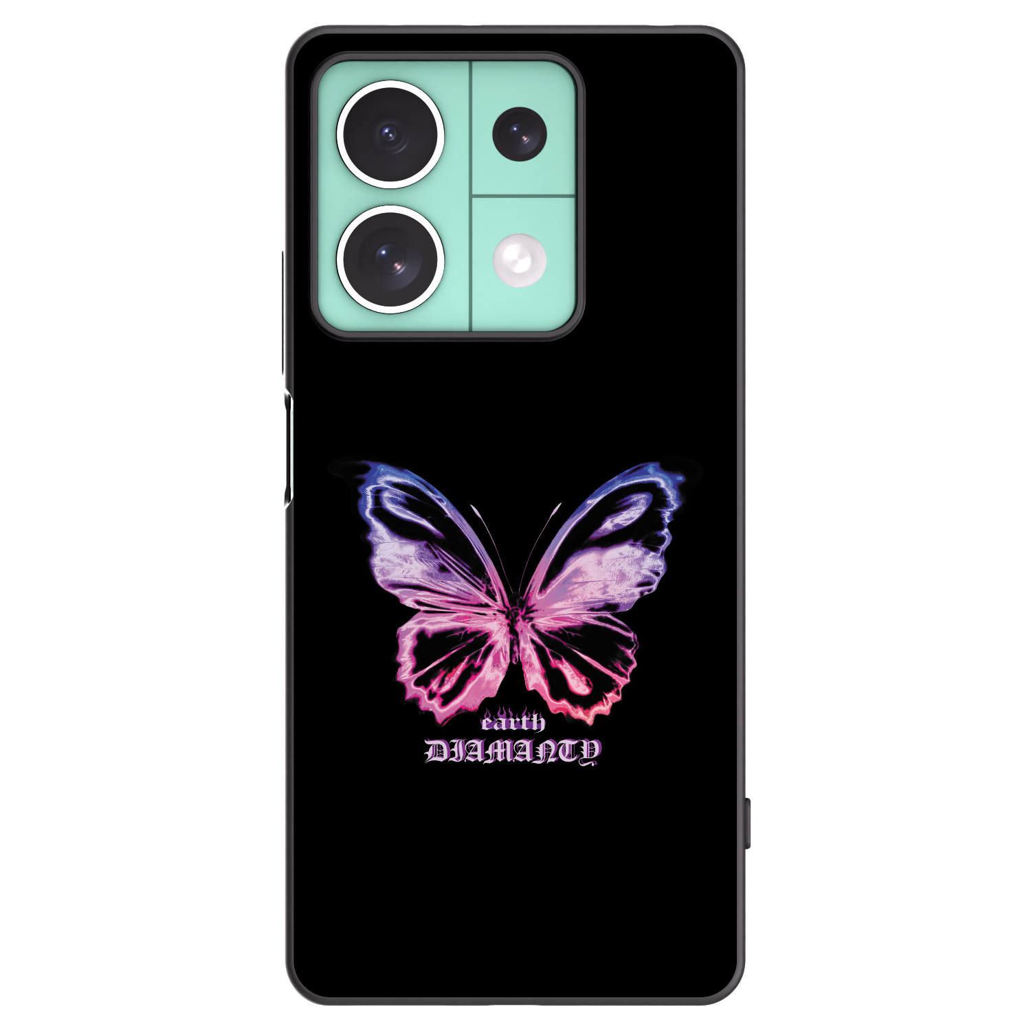 Picasee fekete szilikon tok az alábbi mobiltelefonokra Xiaomi Redmi Note 13 5G - Diamanty Purple