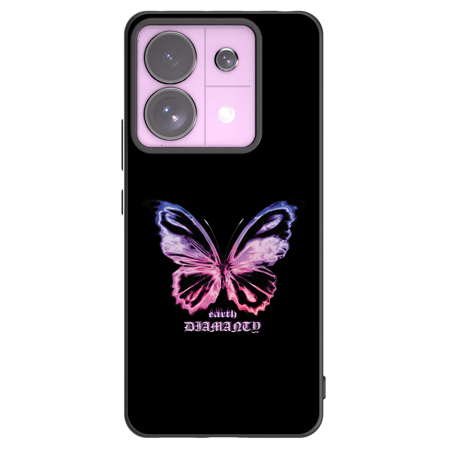 Picasee fekete szilikon tok az alábbi mobiltelefonokra Xiaomi Redmi Note 13 Pro 5G - Diamanty Purple