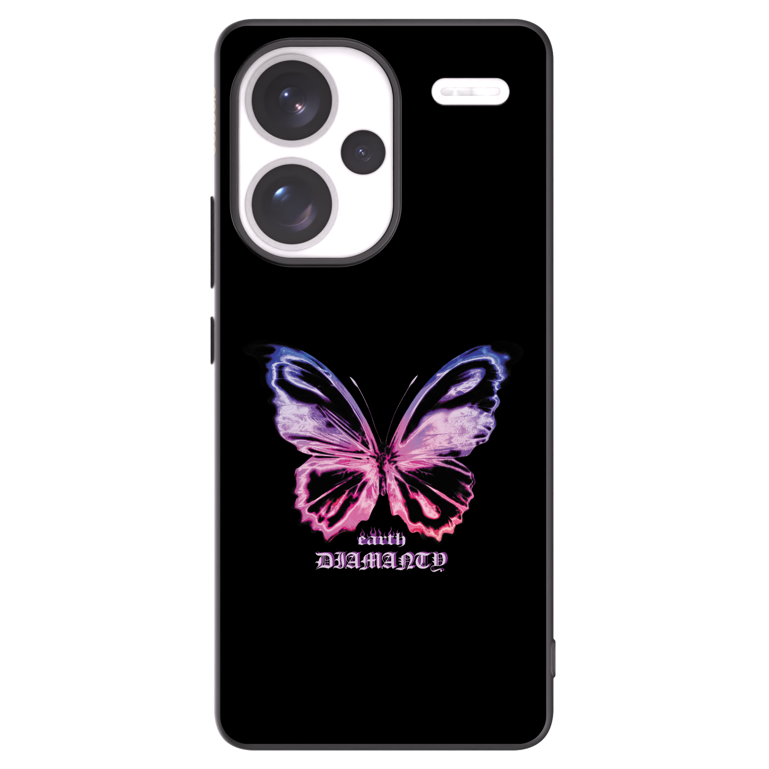 Picasee fekete szilikon tok az alábbi mobiltelefonokra Xiaomi Redmi Note 13 Pro+ 5G - Diamanty Purple