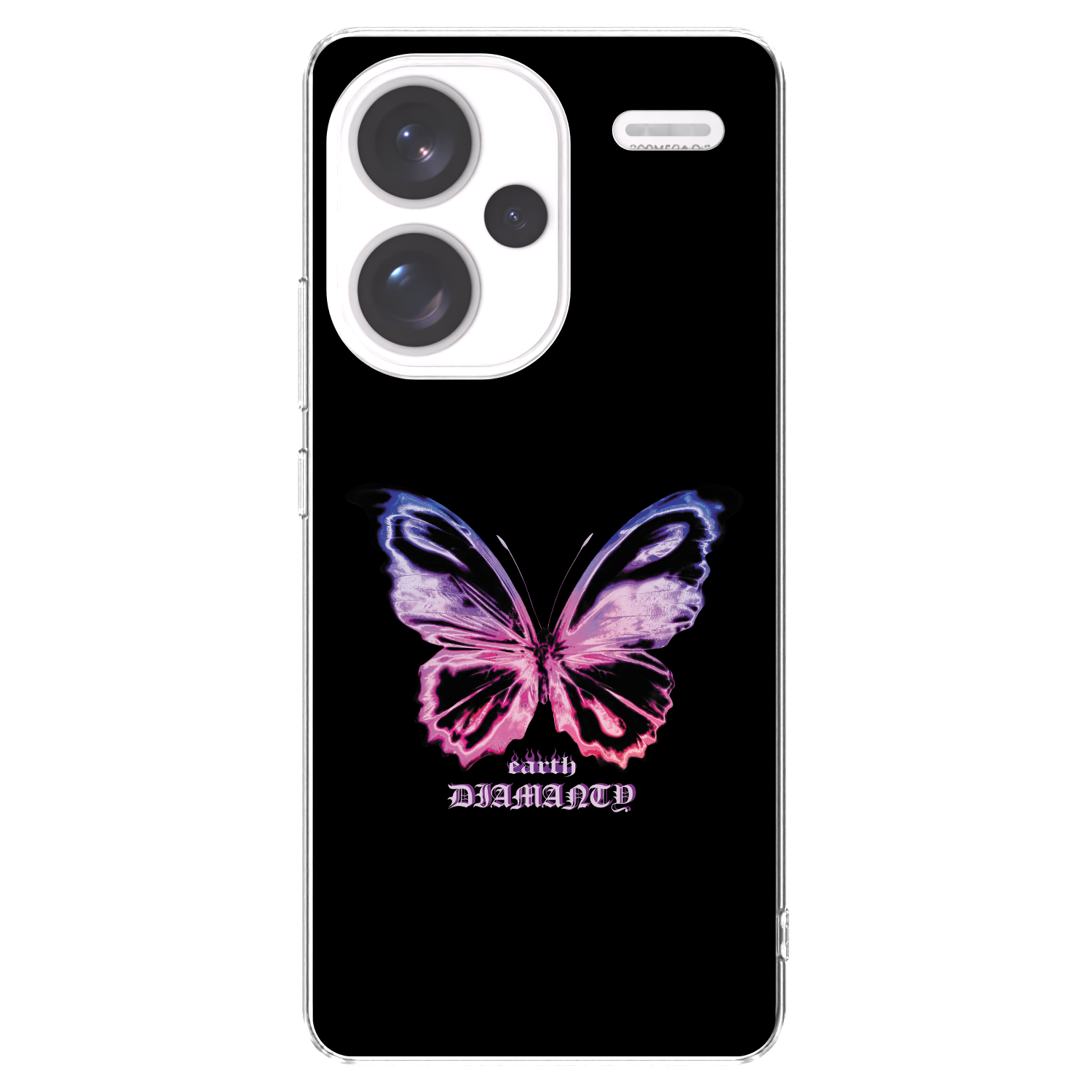 Picasee átlátszó szilikon tok az alábbi mobiltelefonokra Xiaomi Redmi Note 13 Pro+ 5G - Diamanty Purple