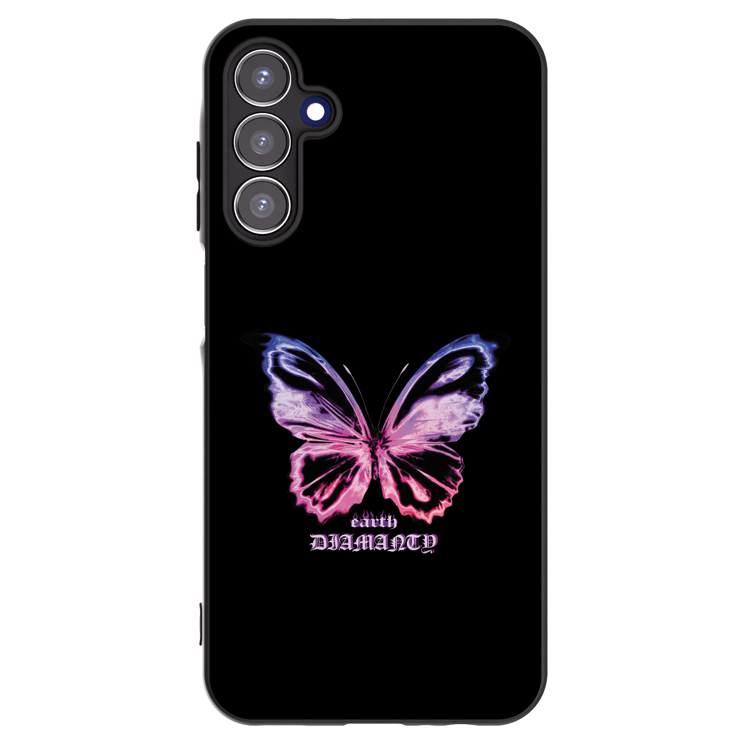 Picasee fekete szilikon tok az alábbi mobiltelefonokra Samsung Galaxy A15 A156B 5G - Diamanty Purple
