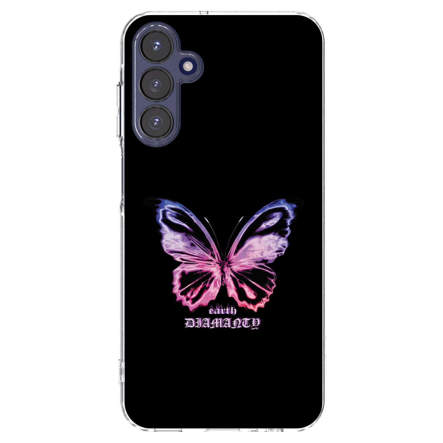 Picasee átlátszó szilikon tok az alábbi mobiltelefonokra Samsung Galaxy A15 A155F 4G - Diamanty Purple