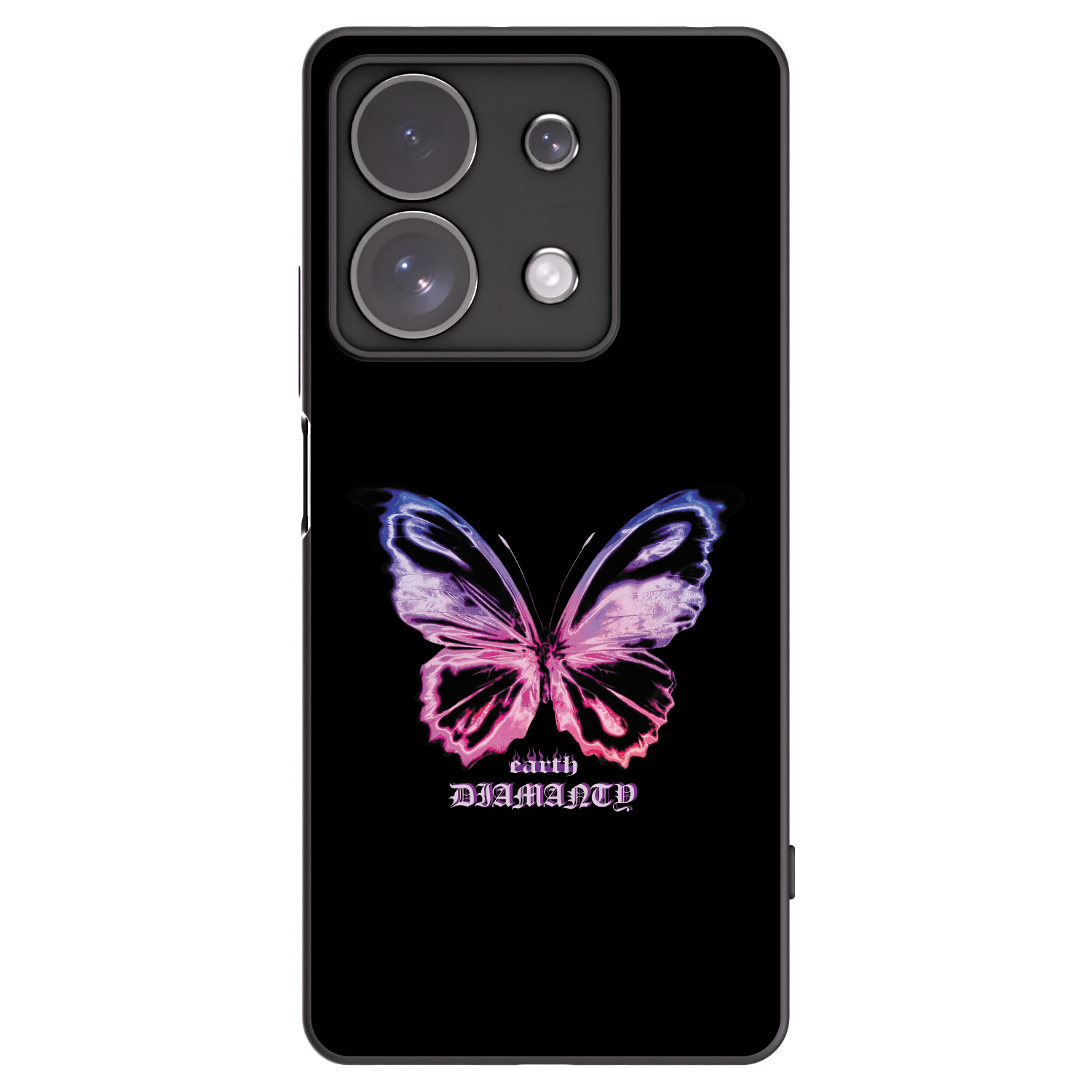 Picasee fekete szilikon tok az alábbi mobiltelefonokra Xiaomi Redmi Note 13 Pro 4G - Diamanty Purple