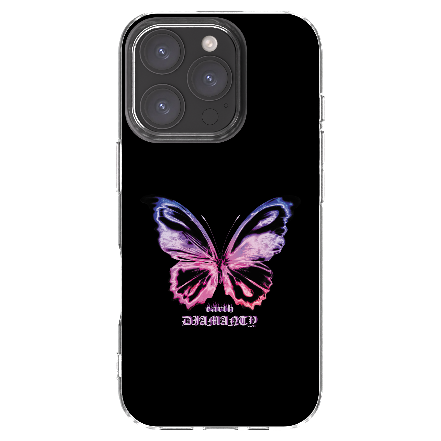 Picasee átlátszó szilikon tok az alábbi mobiltelefonokra Apple iPhone 16 Pro - Diamanty Purple