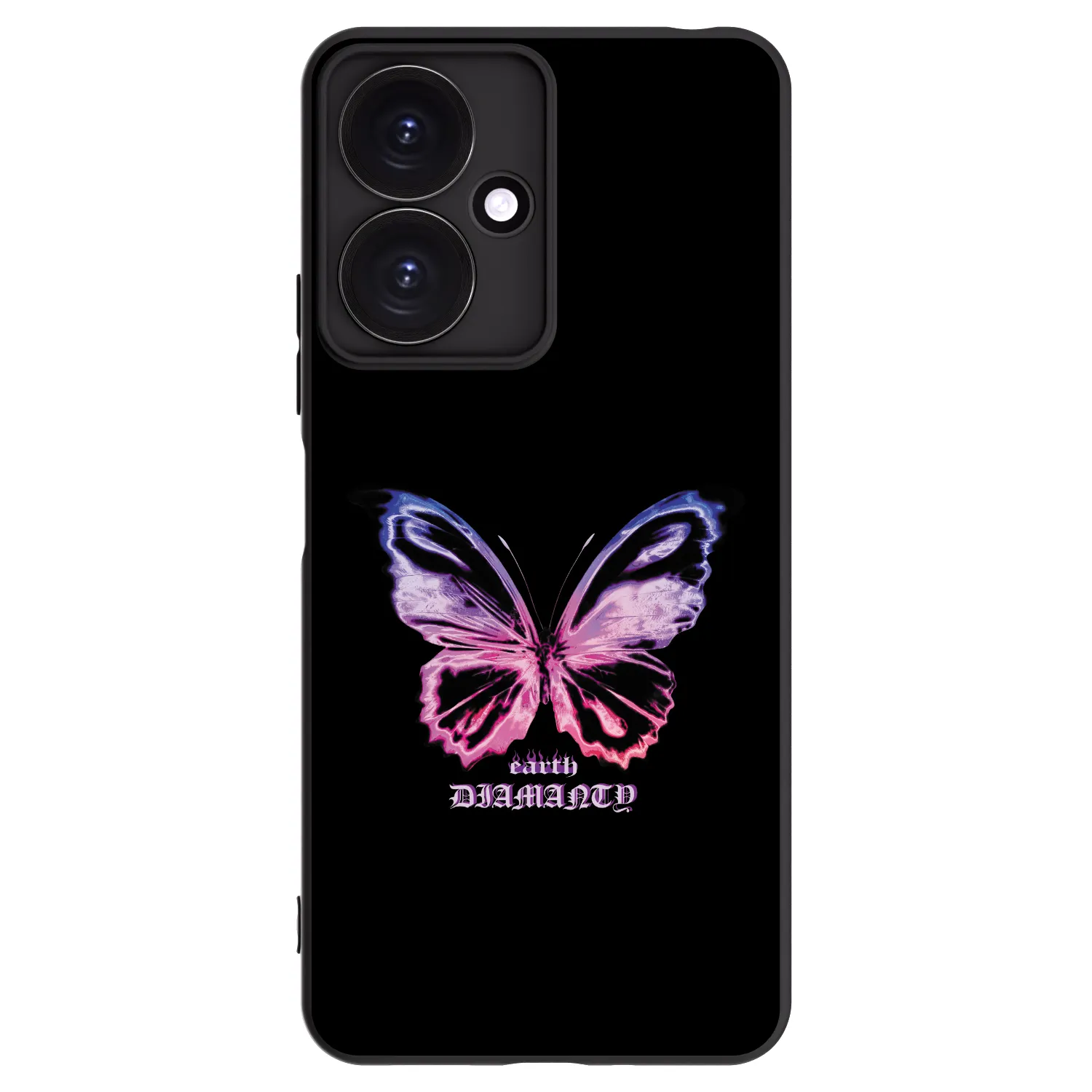 Picasee fekete szilikon tok az alábbi mobiltelefonokra Xiaomi Redmi 13C 5G - Diamanty Purple