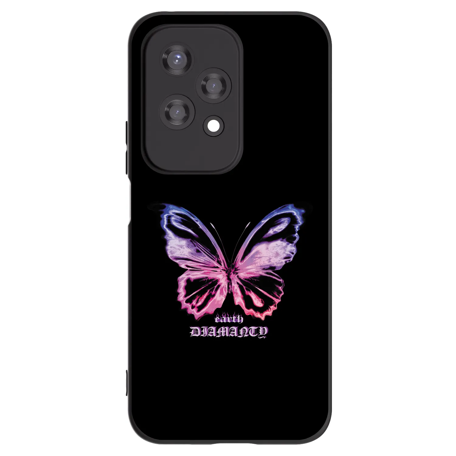 Picasee fekete szilikon tok az alábbi mobiltelefonokra Honor 200 Lite - Diamanty Purple