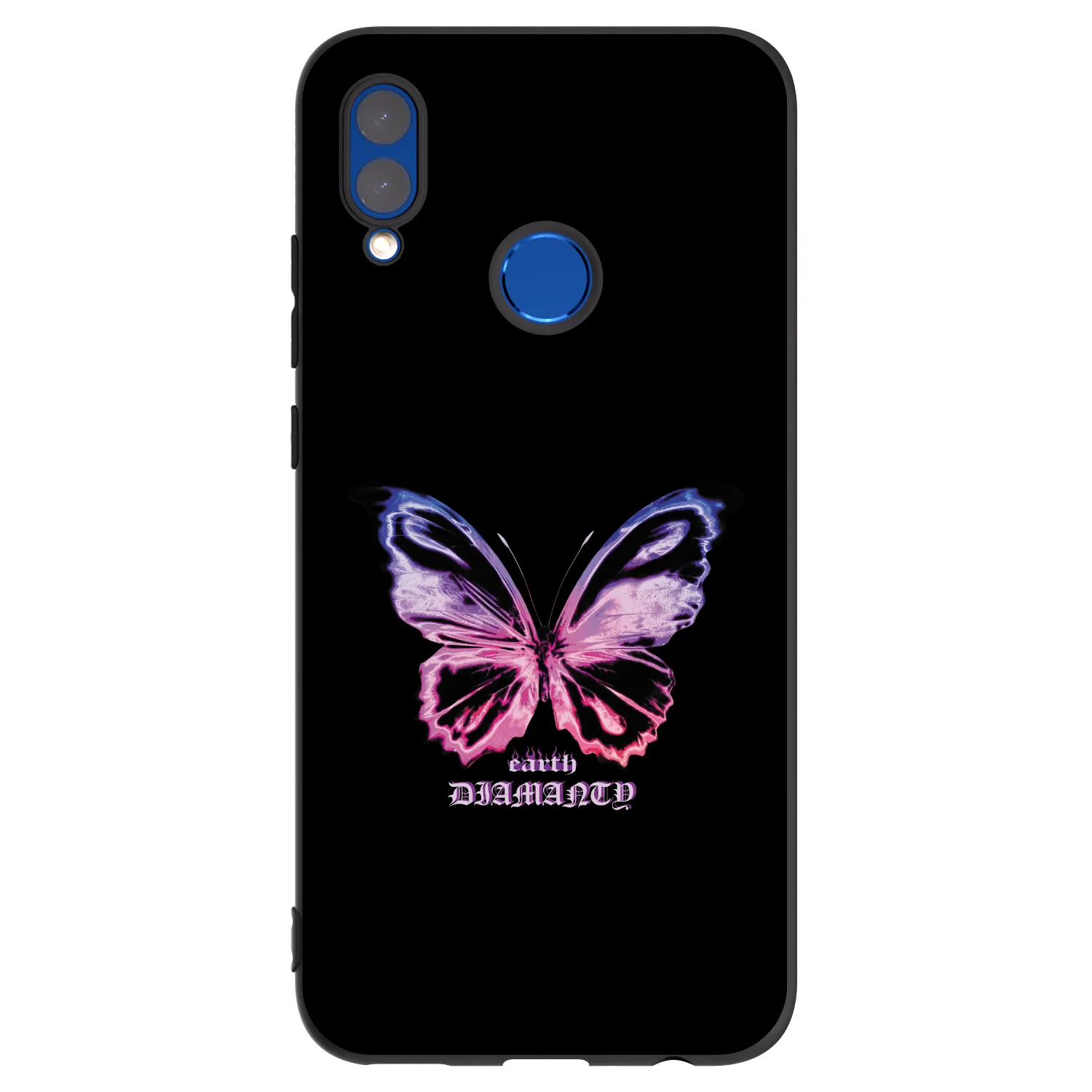Picasee fekete szilikon tok az alábbi mobiltelefonokra Honor 10 Lite - Diamanty Purple