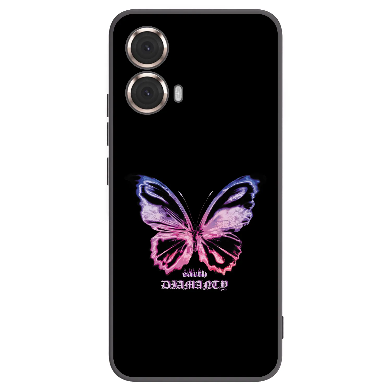 Picasee fekete szilikon tok az alábbi mobiltelefonokra Motorola Moto G85 - Diamanty Purple